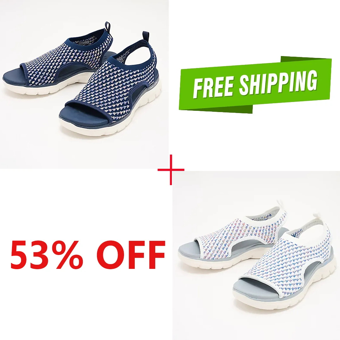 🔥LAST DAY 49% OFF -2025 Premium Elastic Mesh Knitted Orthotic Sandals-Comfort & Reliable