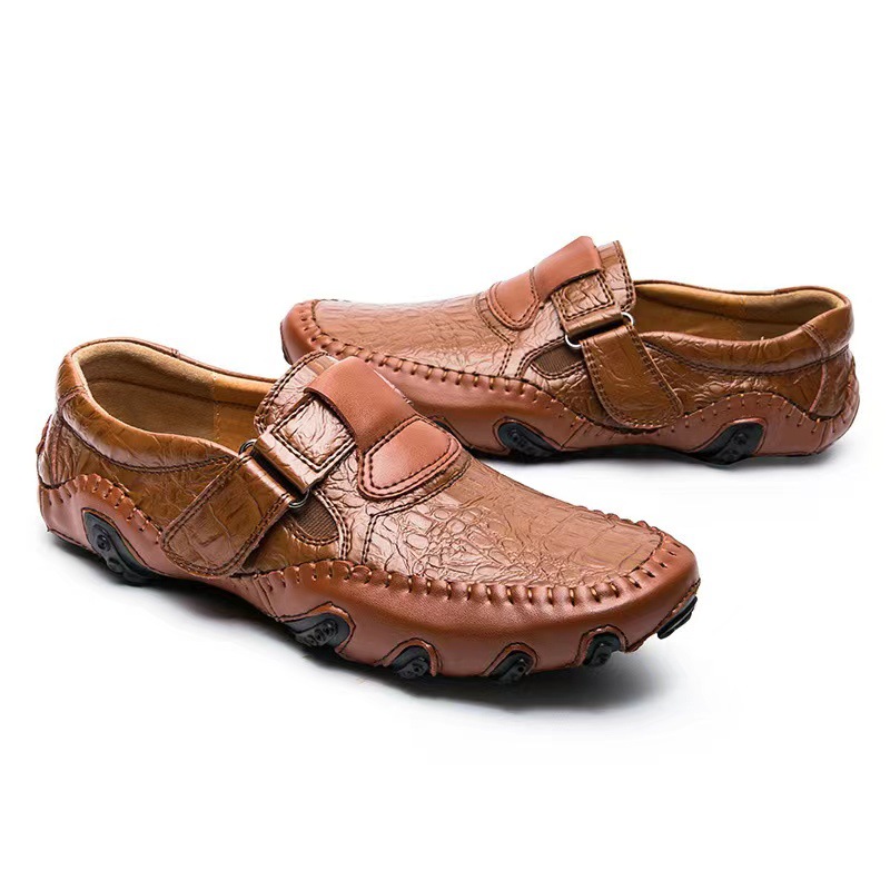 ⏰Last Day 50% OFF🔥 Men's Handmade Genuine Leather Slip-On Loafers-Comfort & Reliable