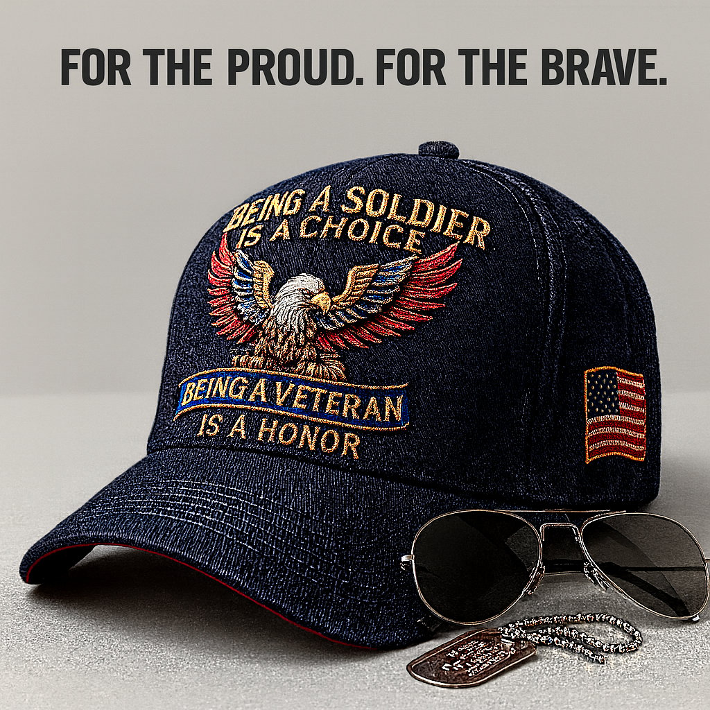 🦅“Being a Soldier⚔️Being a Veteran” Commemorative Cap🧢-Comfort & Reliable