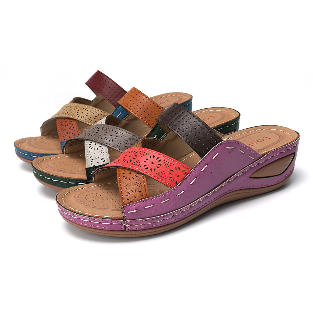 Women's Orthopedic Arch Support Wedge Slippers-Comfort & Reliable