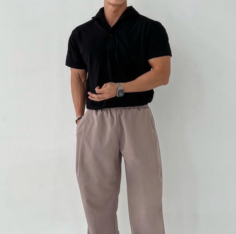 Gentlemans business Short Sleeve Fitness T Shirt-Comfort & Reliable