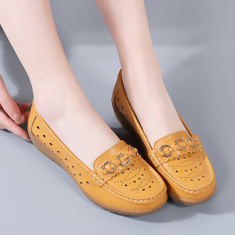 Women's Versatile Leather Lightweight Loafers
