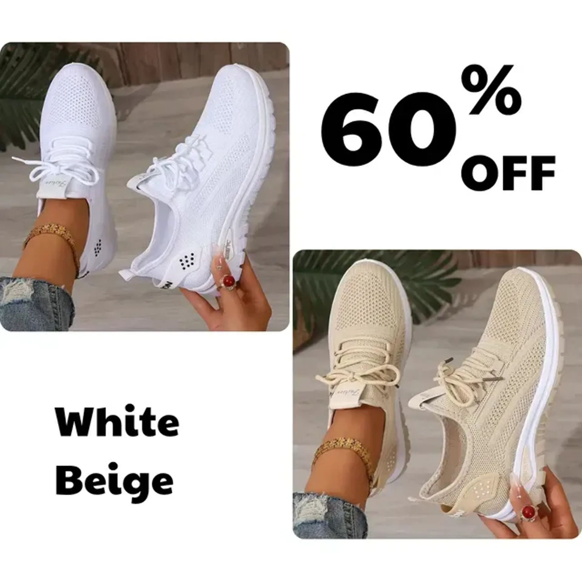 Women's Lightweight Casual Sneakers, Ultra Soft Sole-Comfort & Reliable