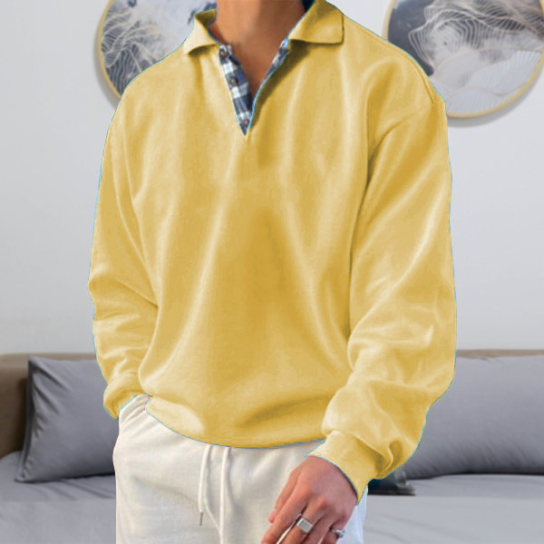 Gentleman Ocean Casual Cashmere Basic Sweater-Comfort & Reliable