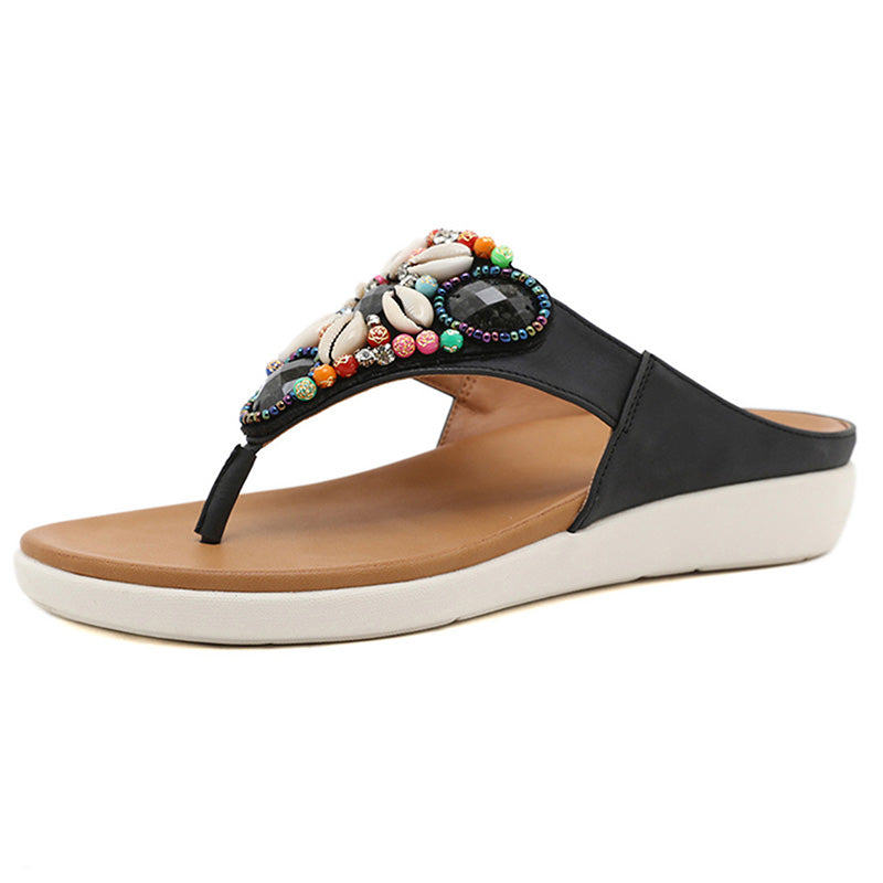 Women's Retro Non-slip Open Toe Flip Flops - SIKETU-Comfort & Reliable