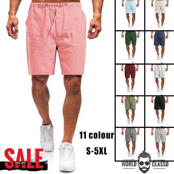 Men's Linen Loose Casual Shorts-Comfort & Reliable