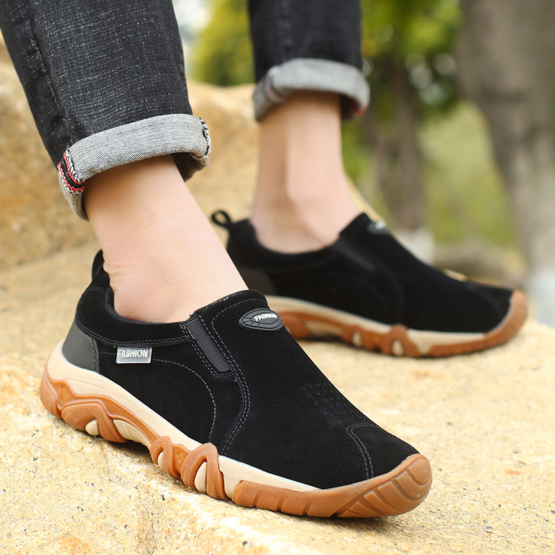 MerrfeetTM Men's Comfortable Cowhide Lightweight Orthopedic Walking Shoes Hiking Shoes(Hot sale)-Comfort & Reliable