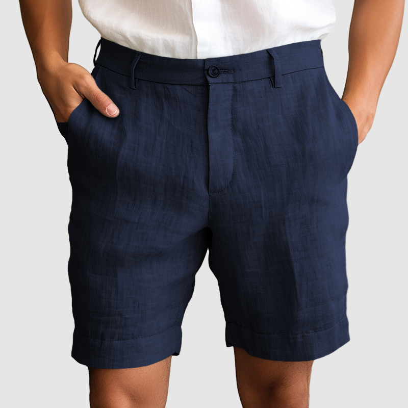 Gentleman's Casual Cotton Linen Shorts-Comfort & Reliable