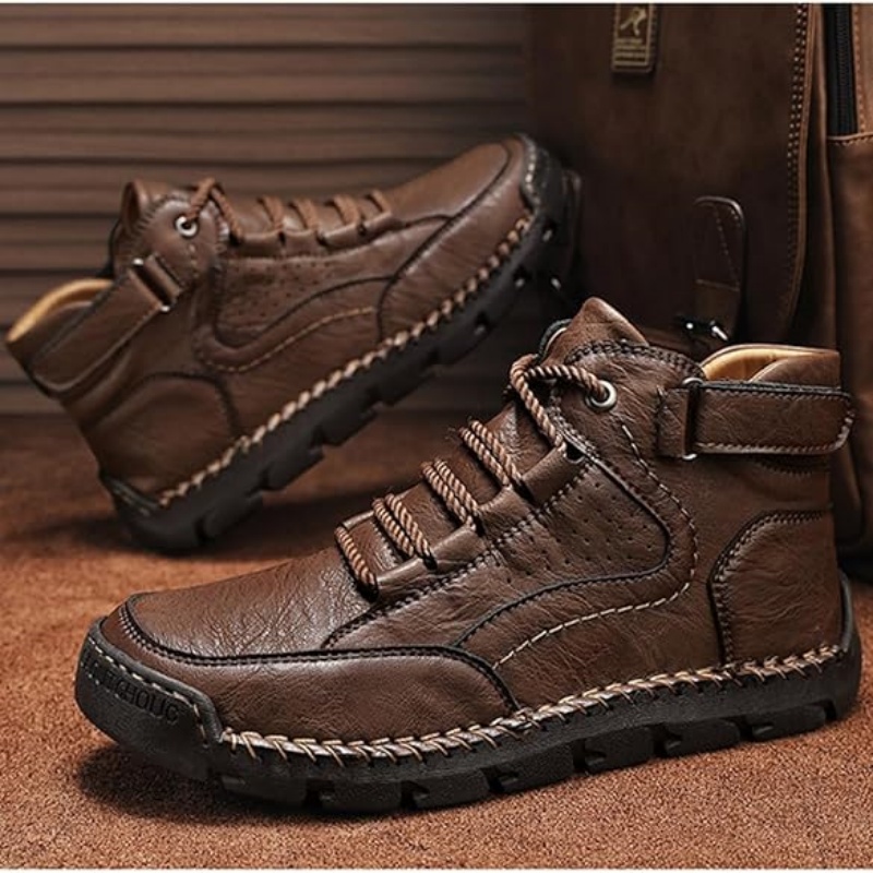 (🔥CLEARANCE SALE - 70% OFF) Men's Handcrafted Cowhide Shoes - Relieve Foot Pain-Comfort & Reliable