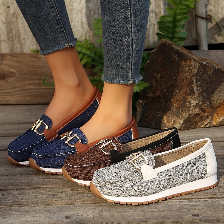 🔥LAST DAY 70% OFF - Women Comfortable Chain Decor Casual Walking Shoes-Comfort & Reliable