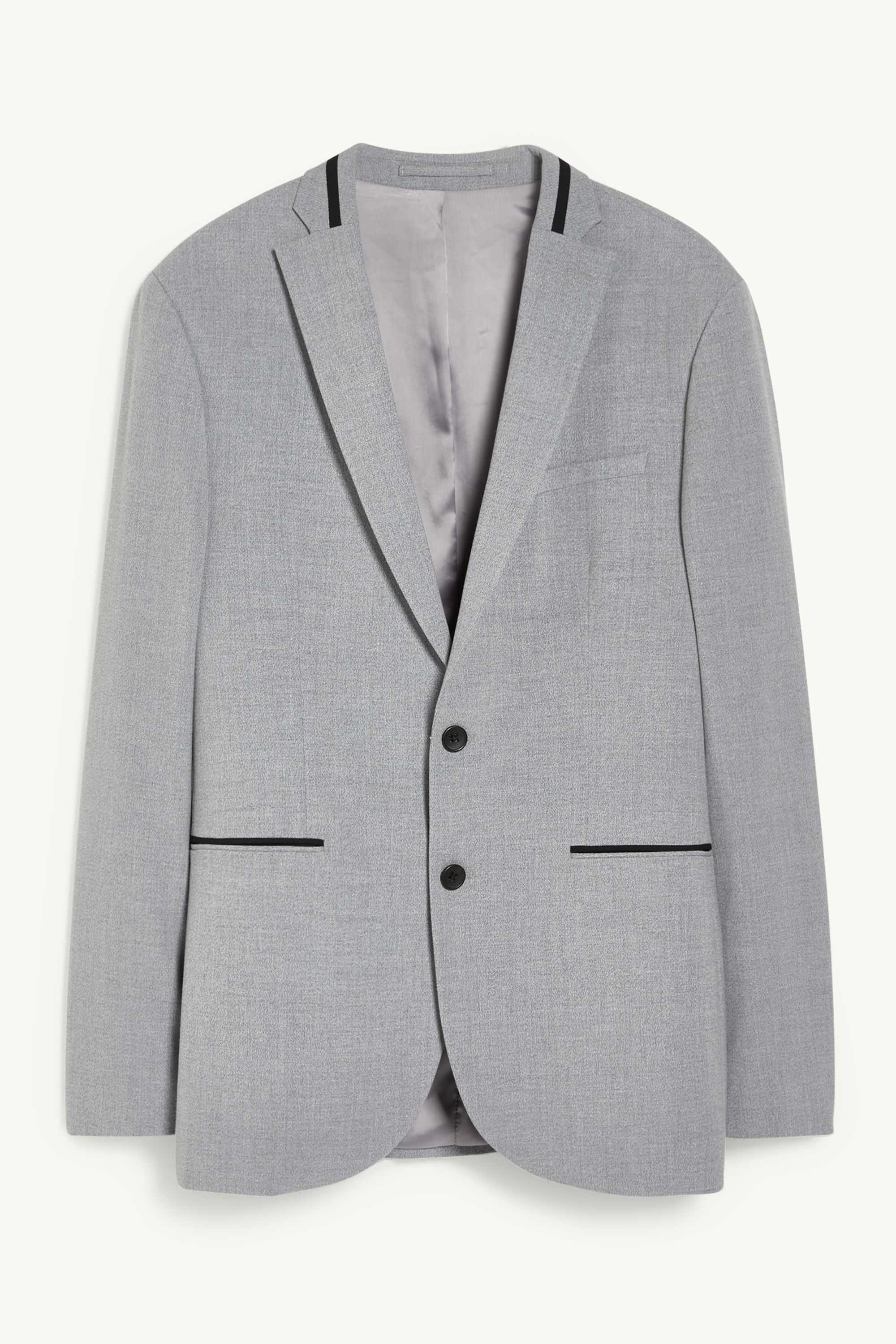 Mix-and-match tailored jacket - slim fit - Flex - LYCRA® light gray-melange