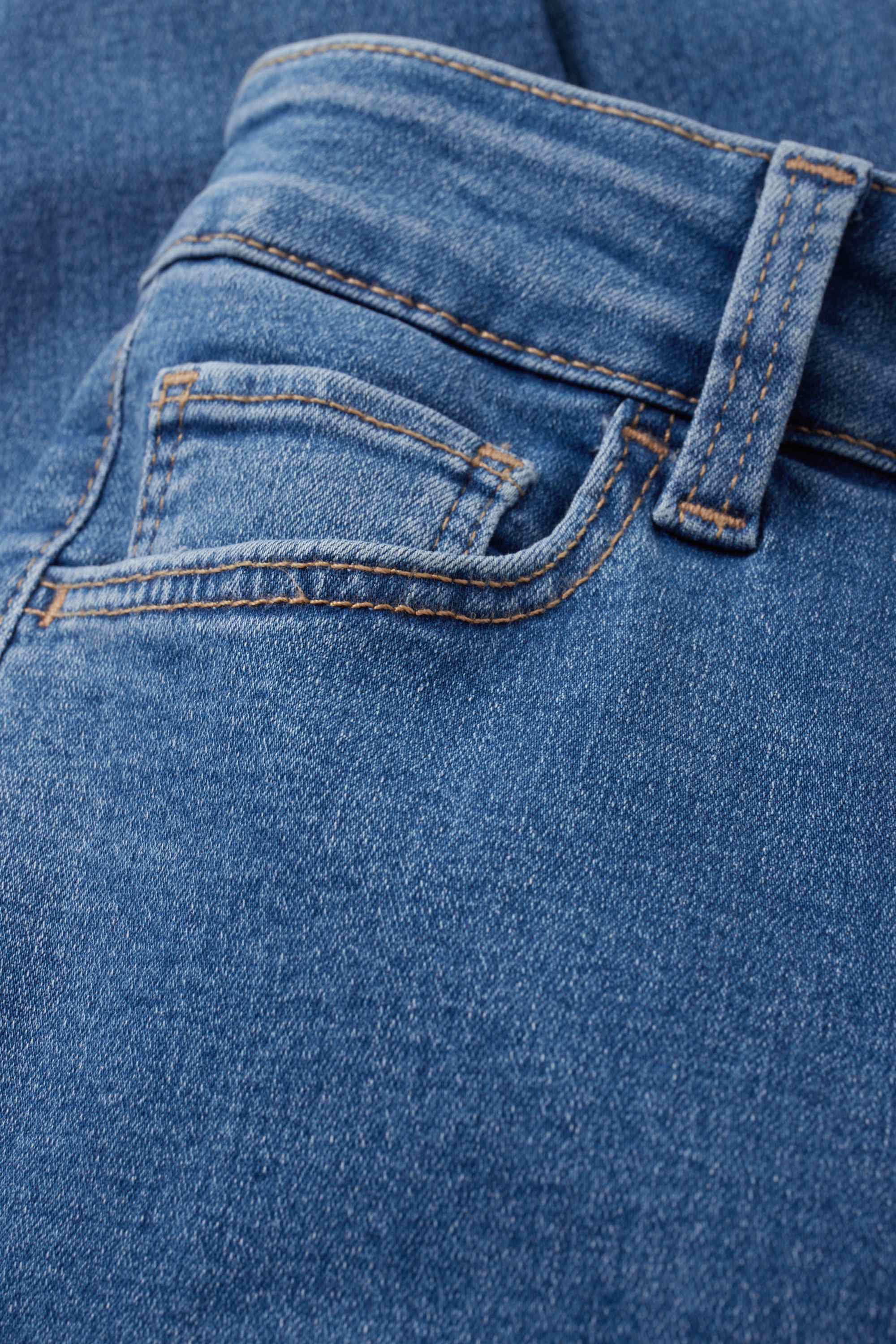 Jegging jeans - high waist blue denim