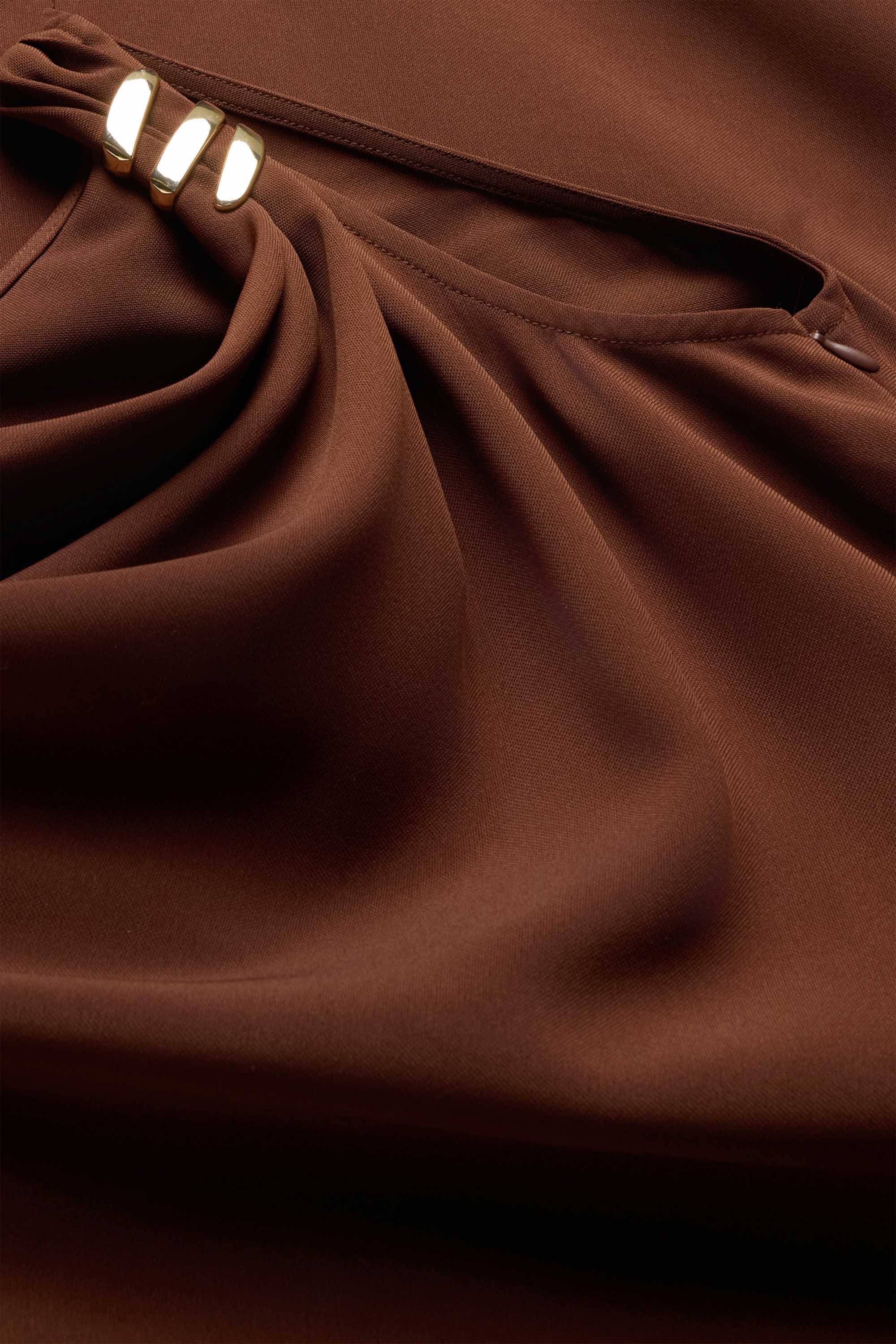 Dress - straight fit brown