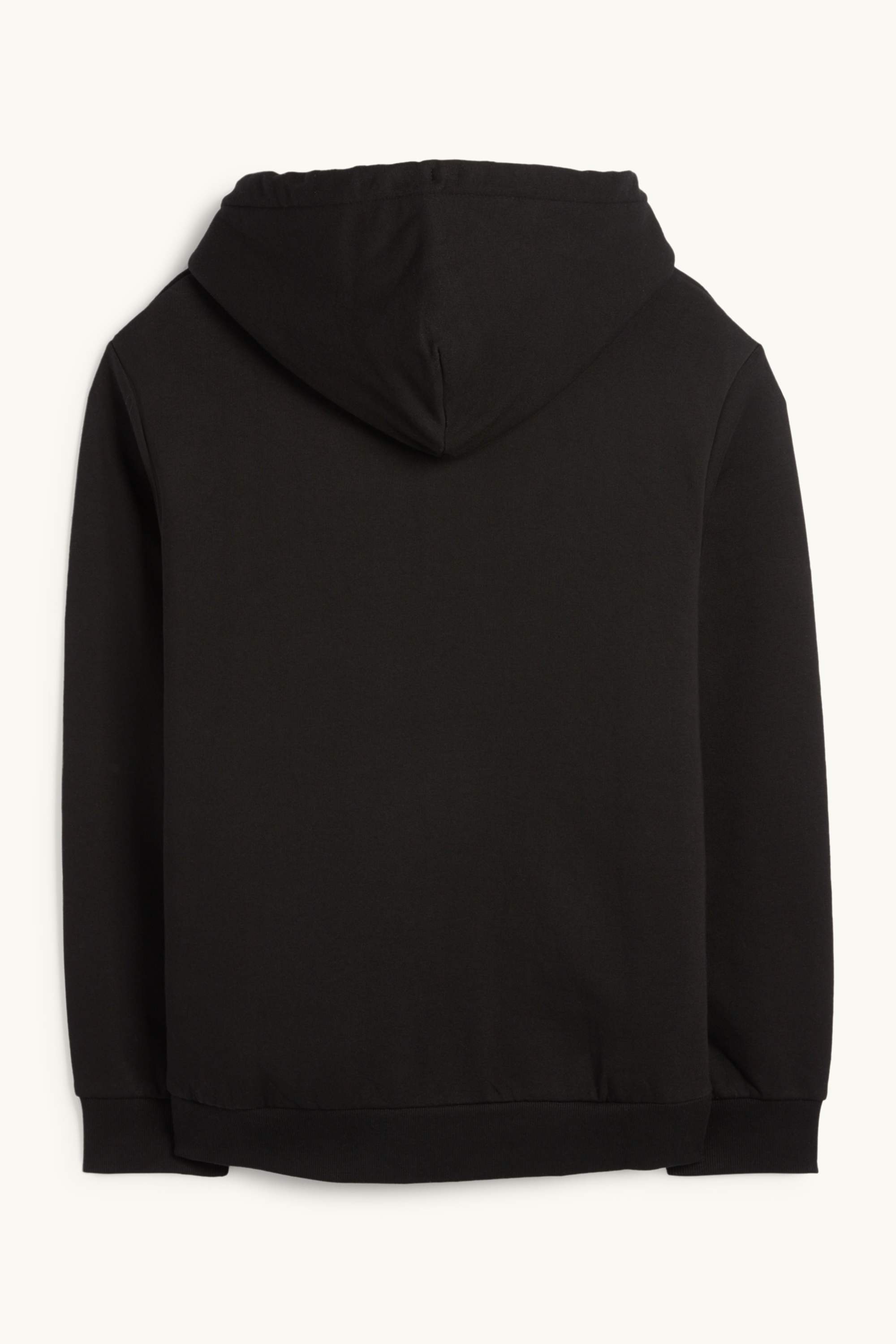 Zip-through hoodie - lined black