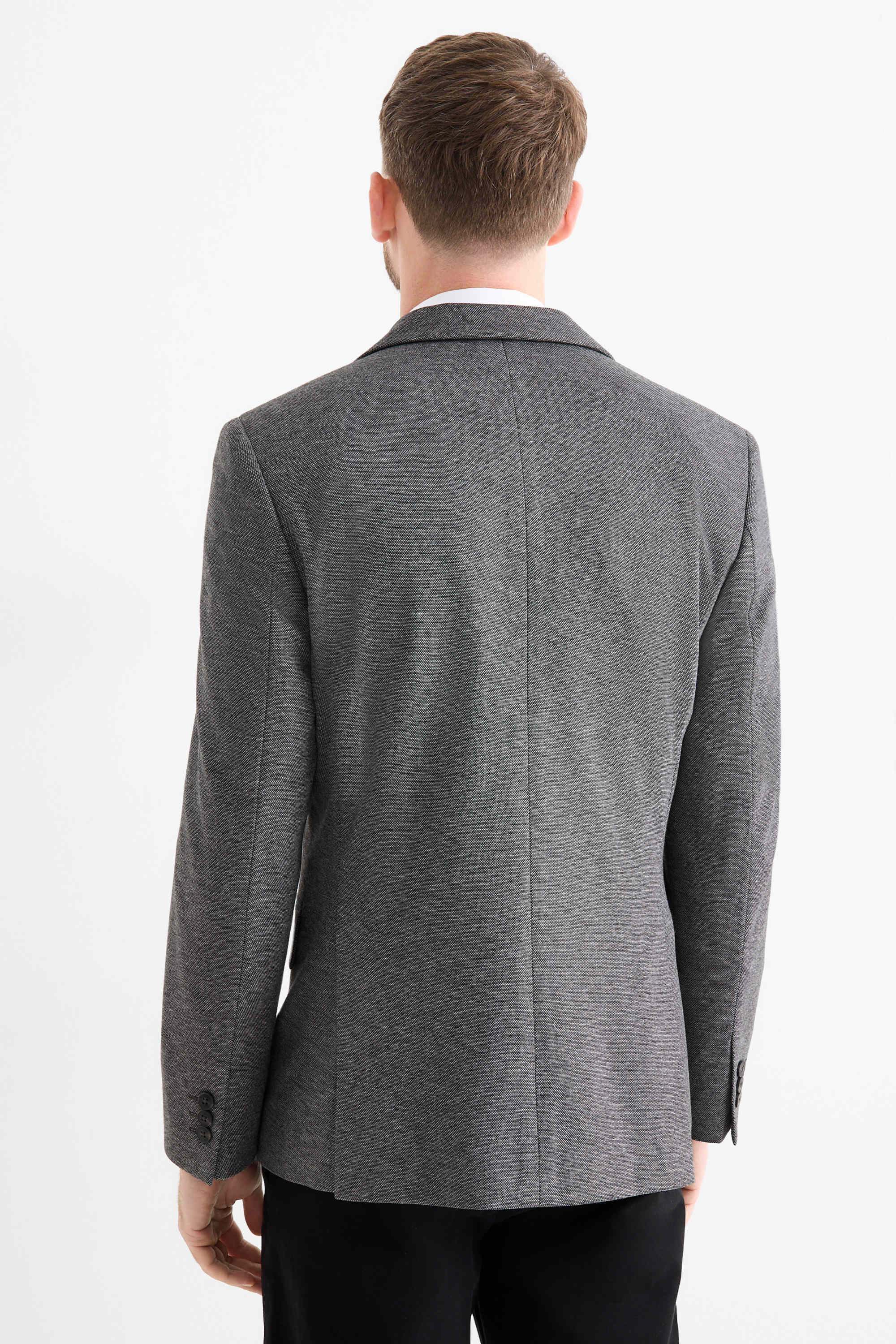 Tailored jacket - slim fit - Flex dark gray