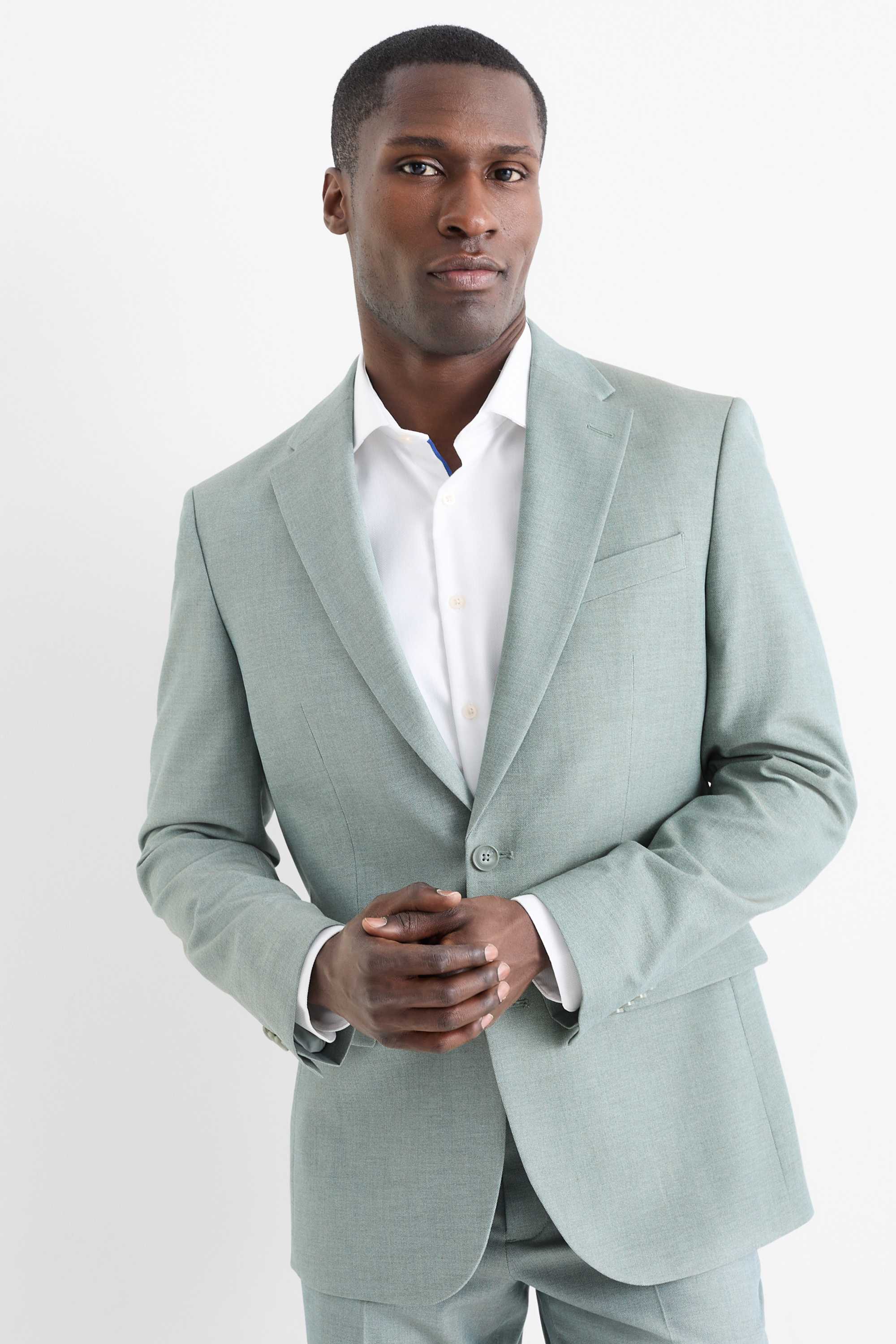 Mix & match tailored jacket - regular fit - Flex light green