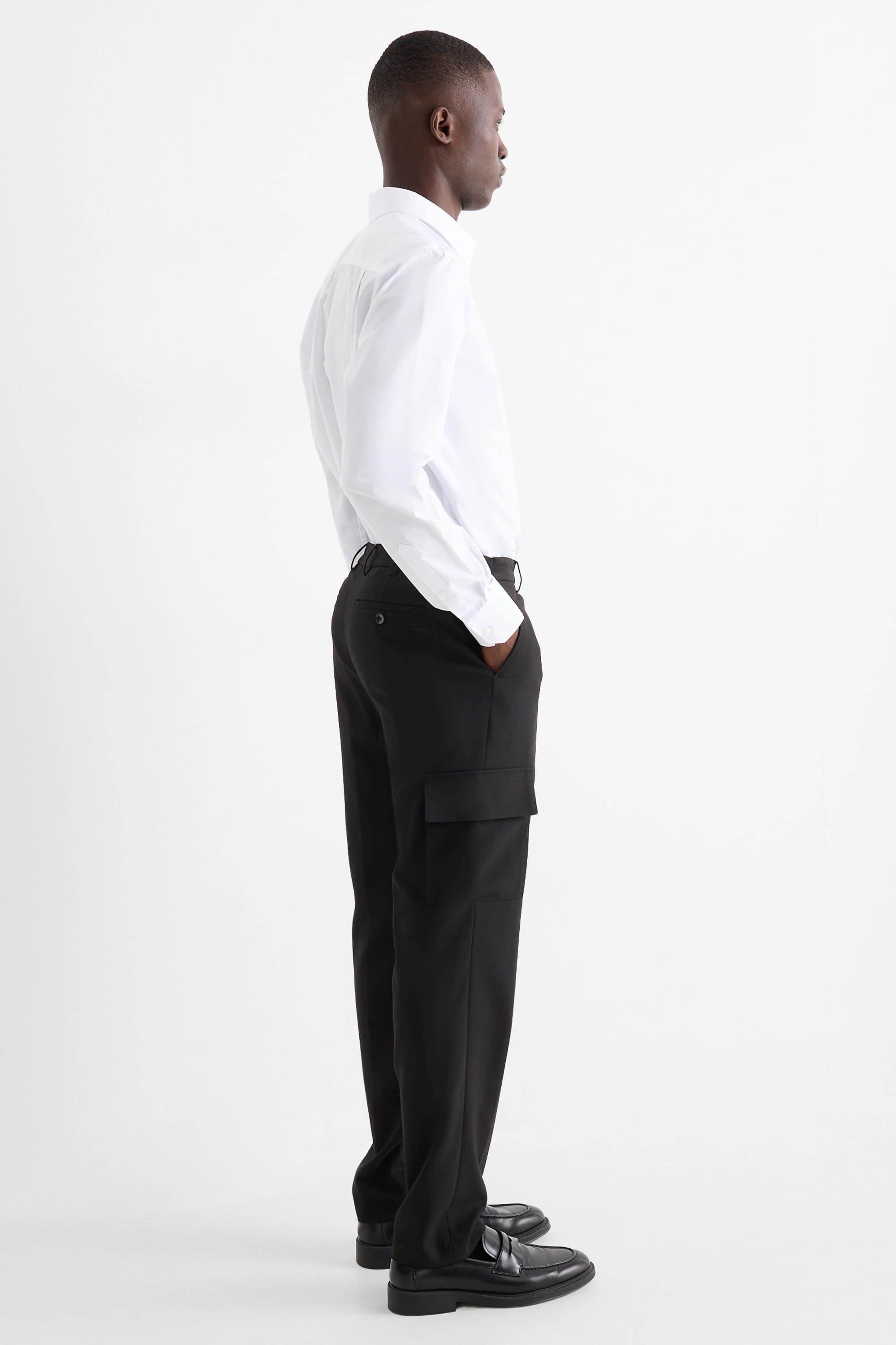 Mix & match suit trousers - regular fit - Flex black