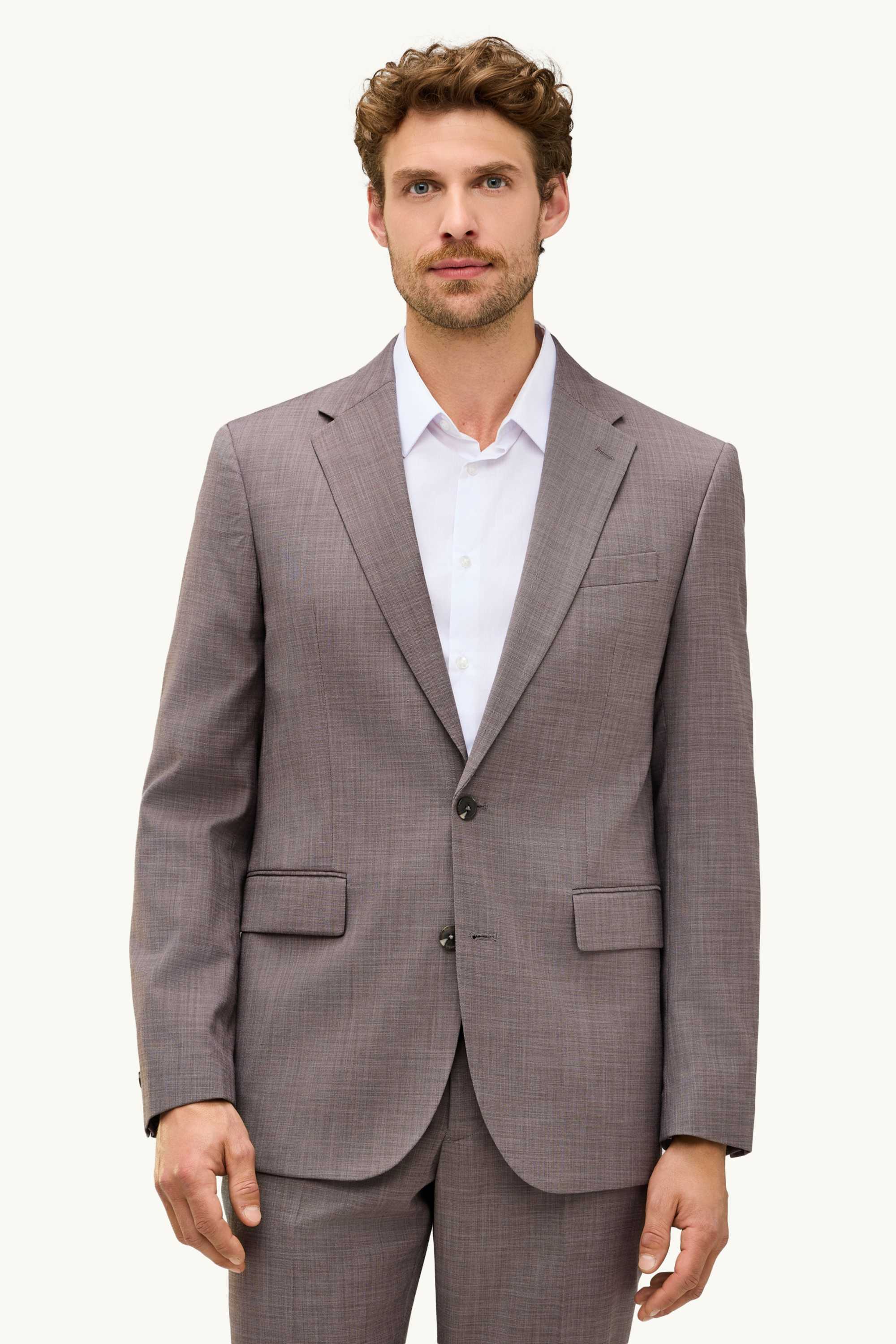 Mix & match tailored jacket - regular fit - stretch brown