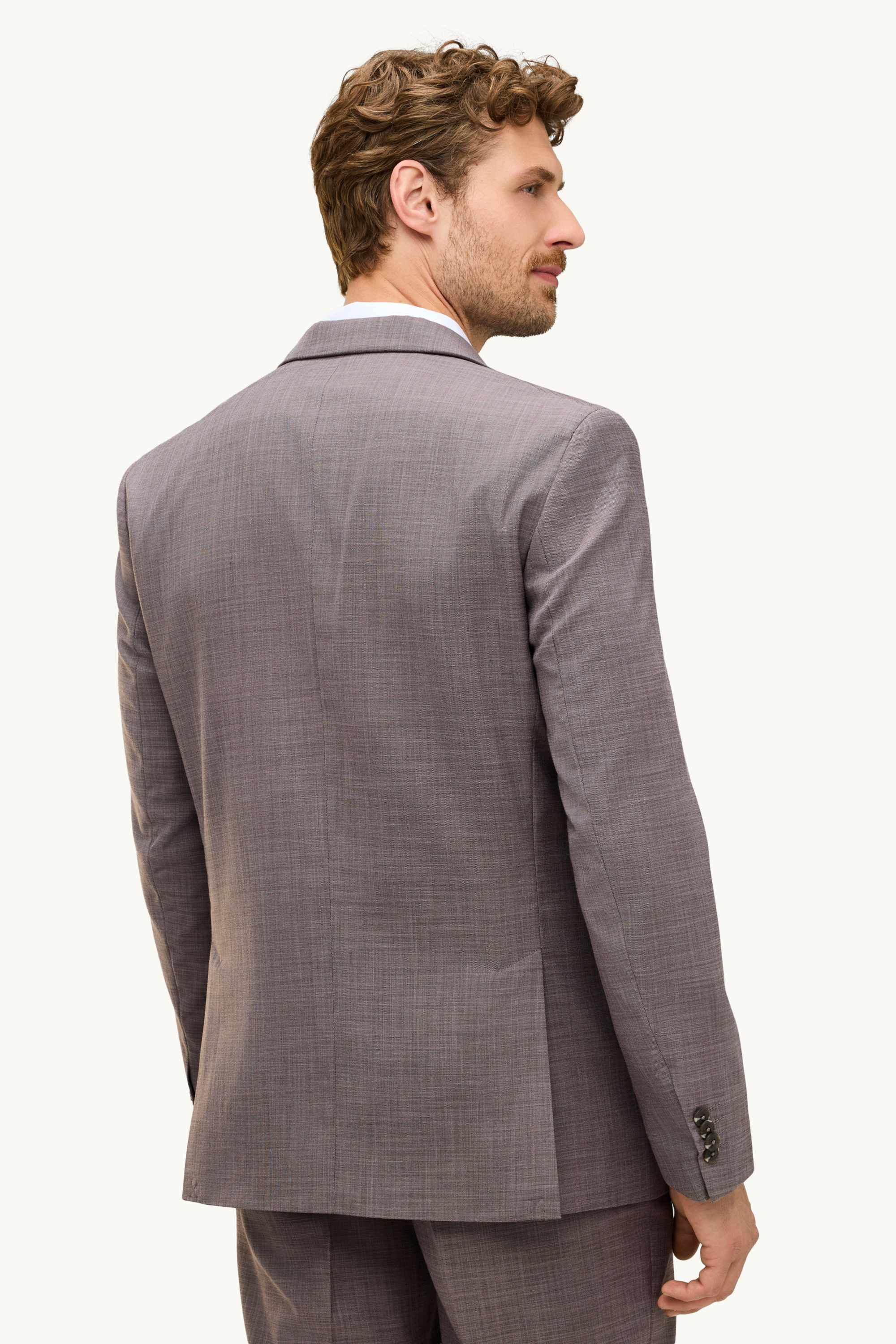 Mix & match tailored jacket - regular fit - stretch brown