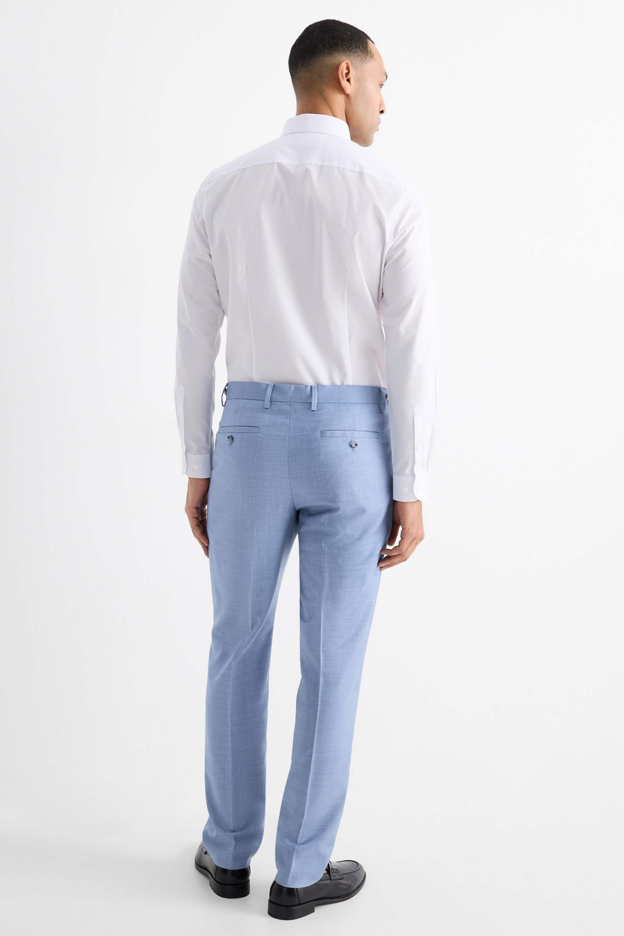 Mix & match suit trousers - regular fit - stretch light blue