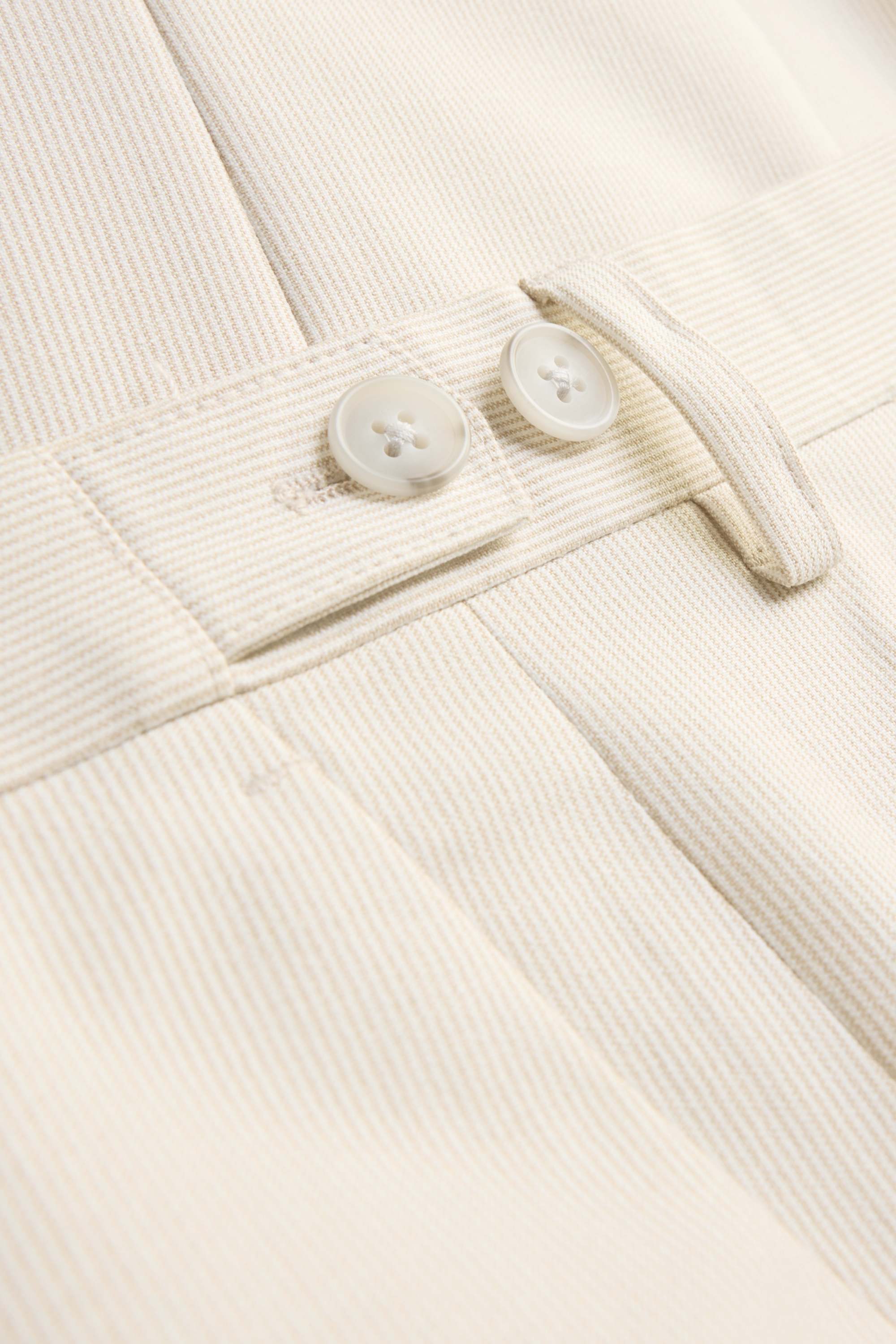 Mix & match suit trousers - slim fit - striped creme