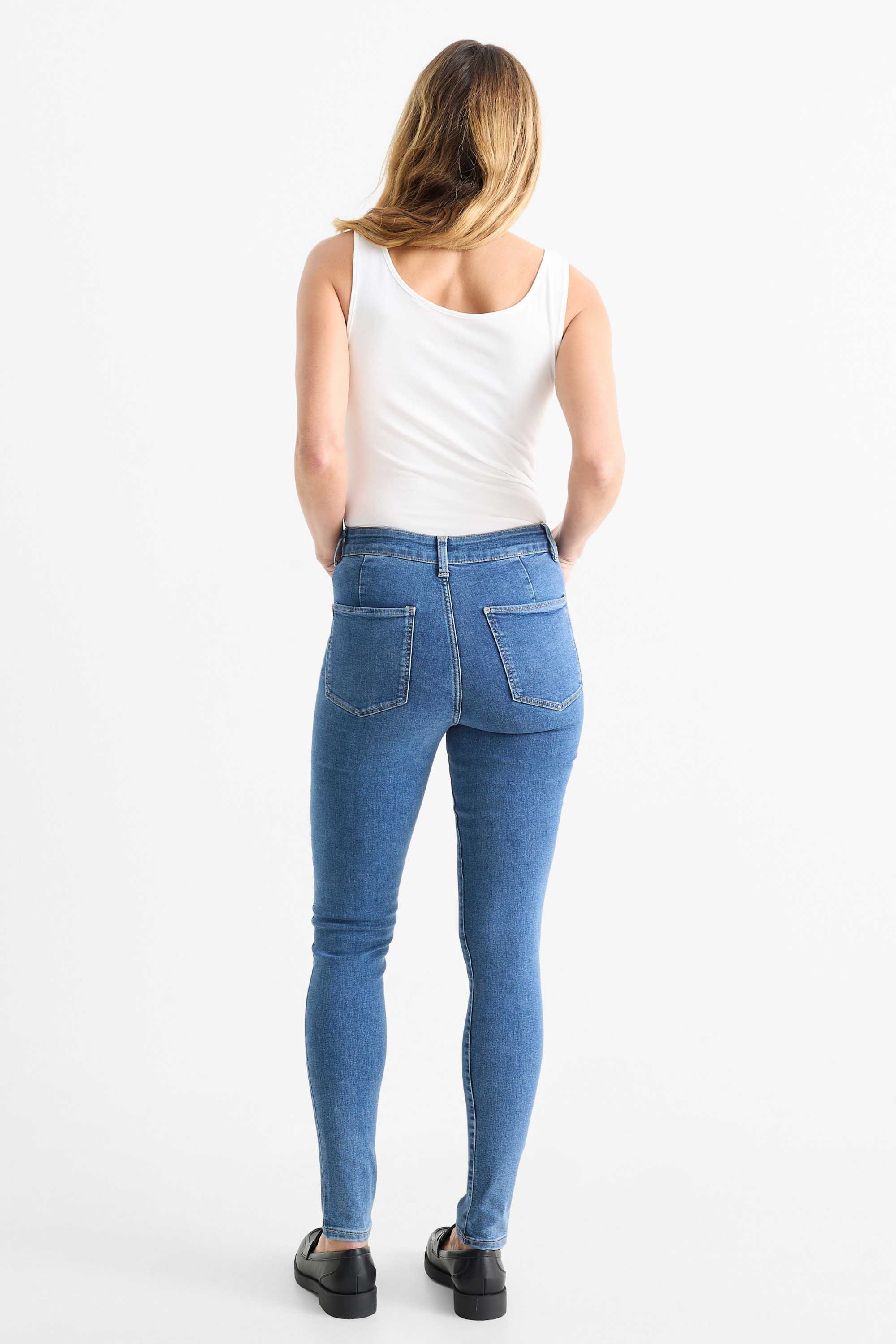 Multipack of 2 - jegging jeans - high waist blue denim