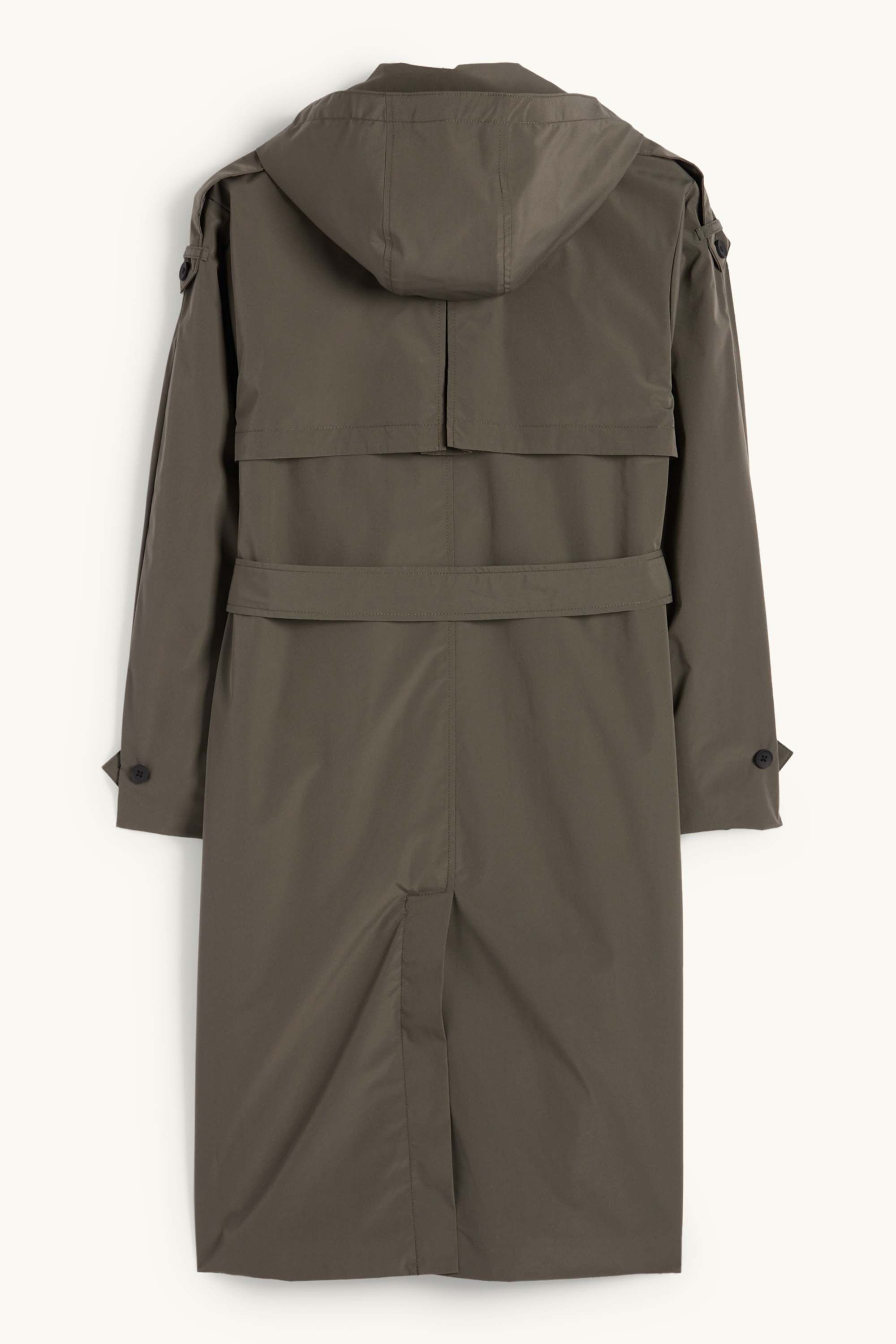 Technical trench coat dark gray