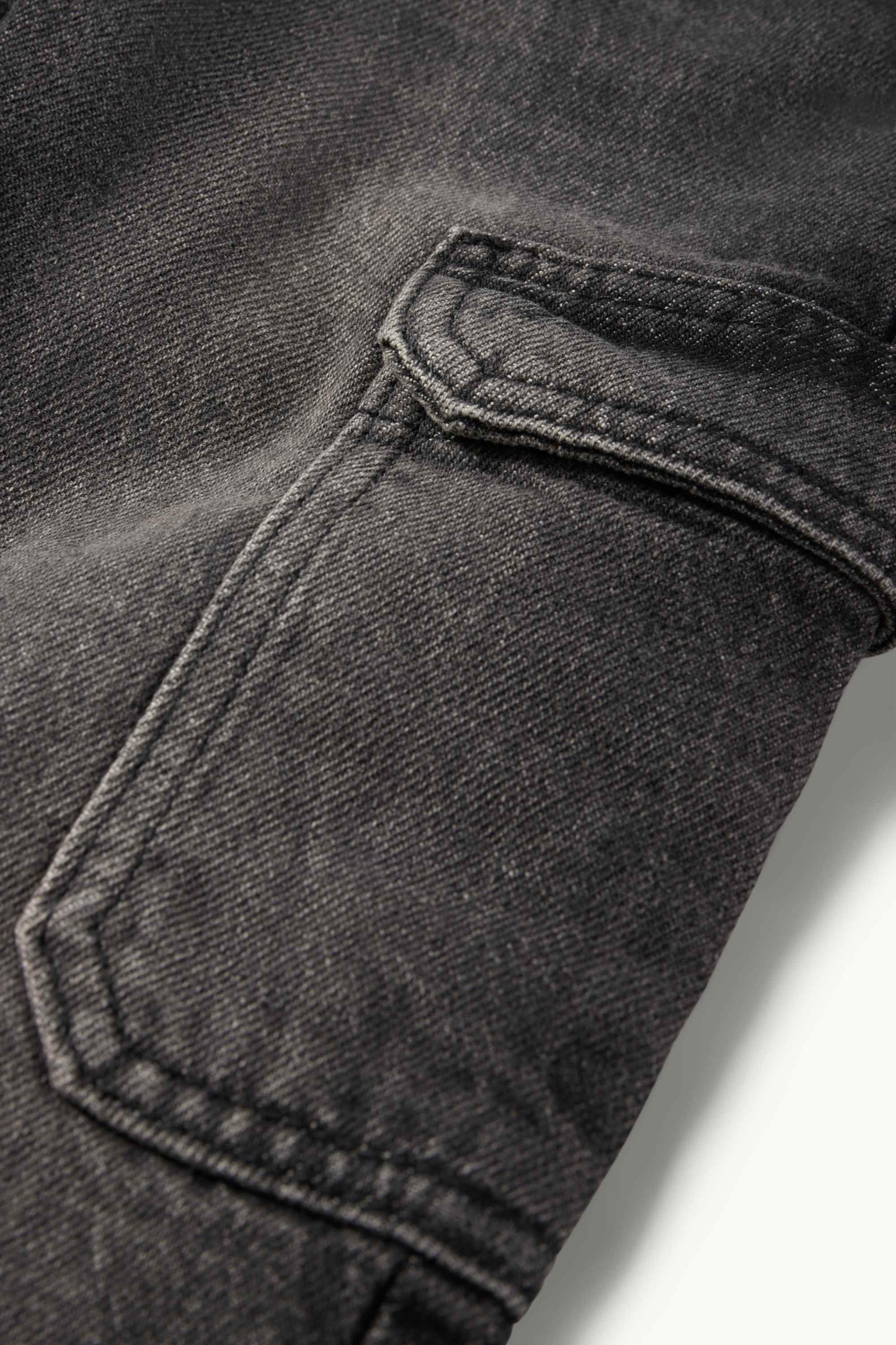 Cargo jeans - thermal jeans denim-gray