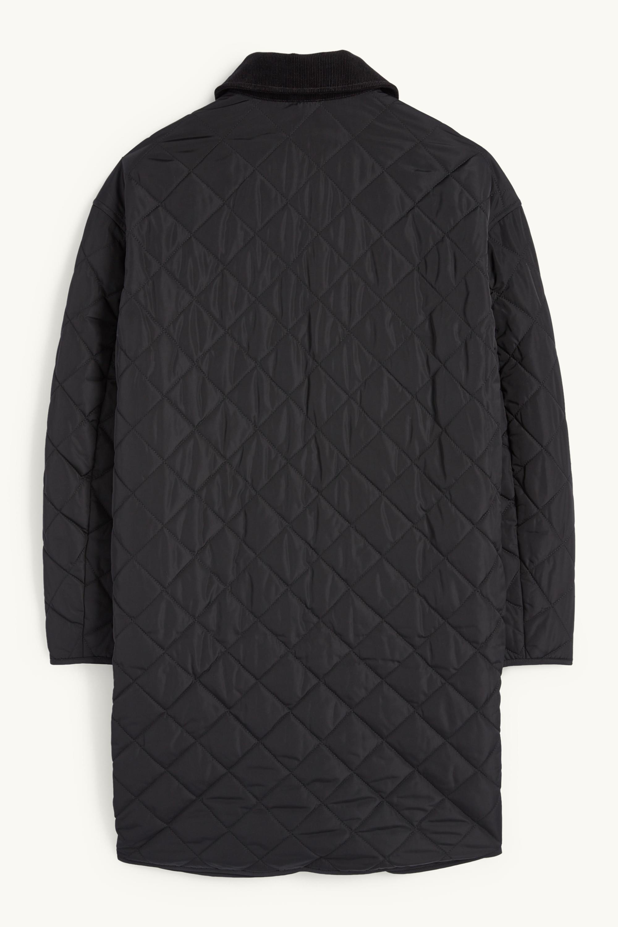 Quilted coat black