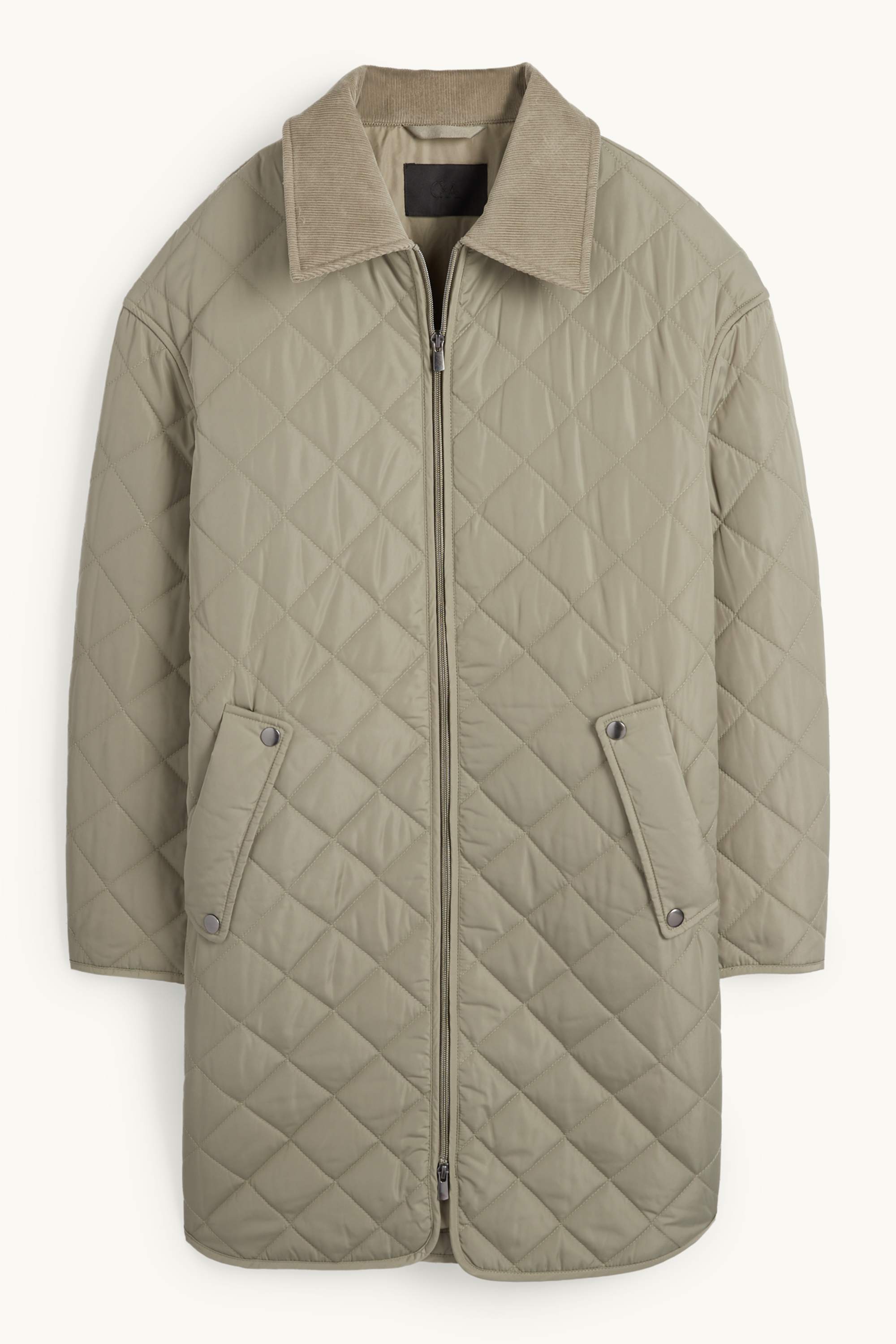 Quilted coat khaki