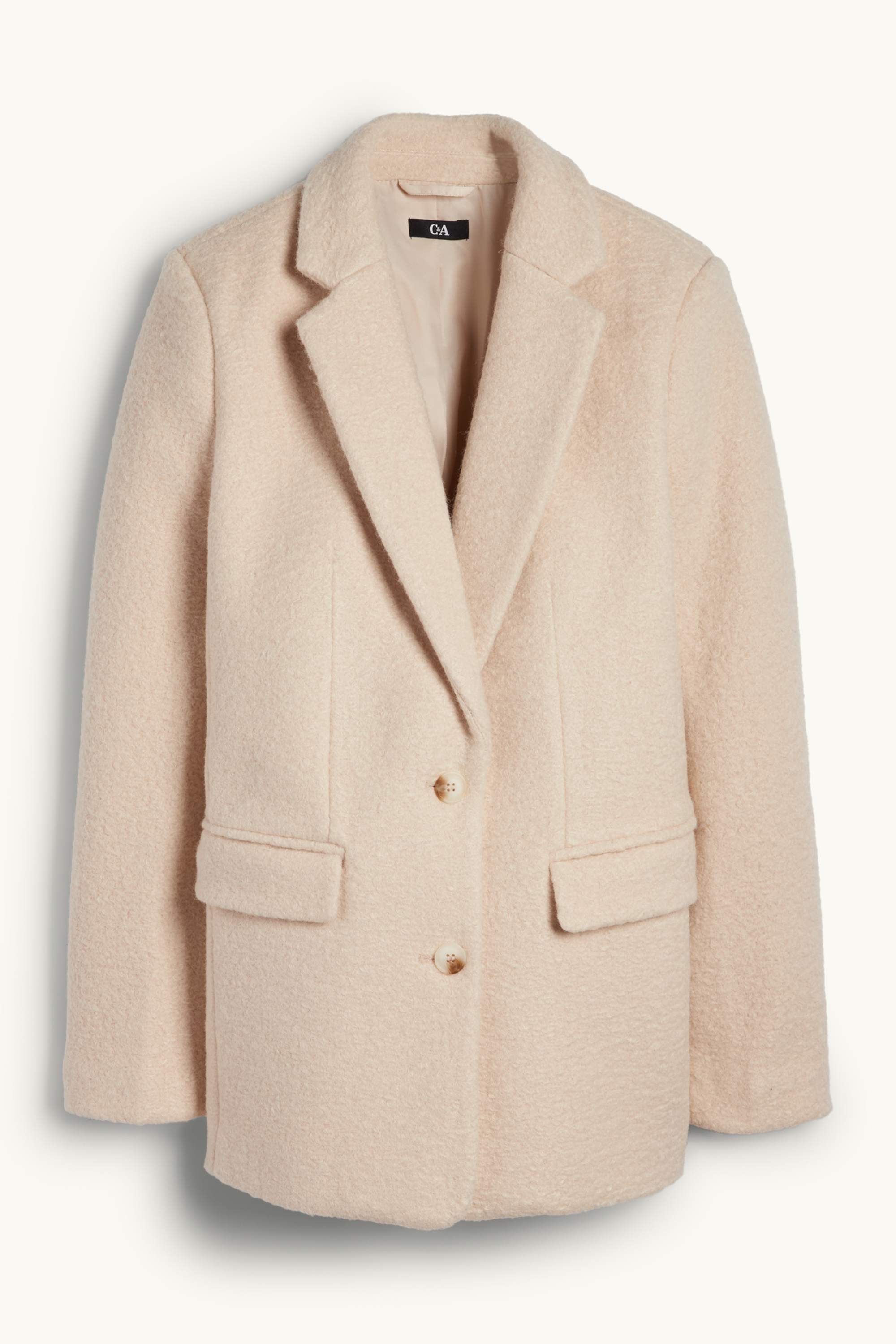 Long blazer - relaxed fit light beige