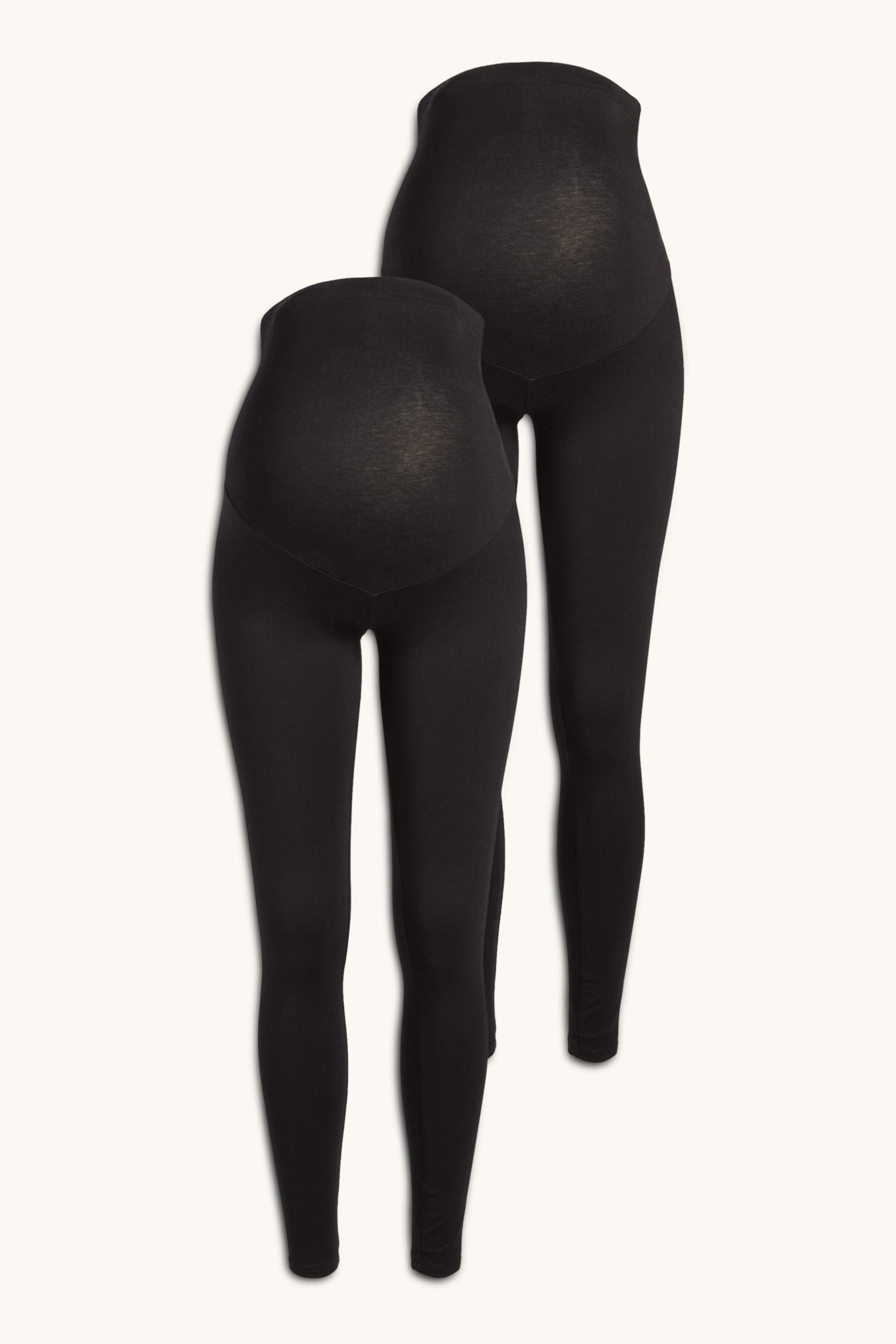 Multipack of 2 - maternity leggings black