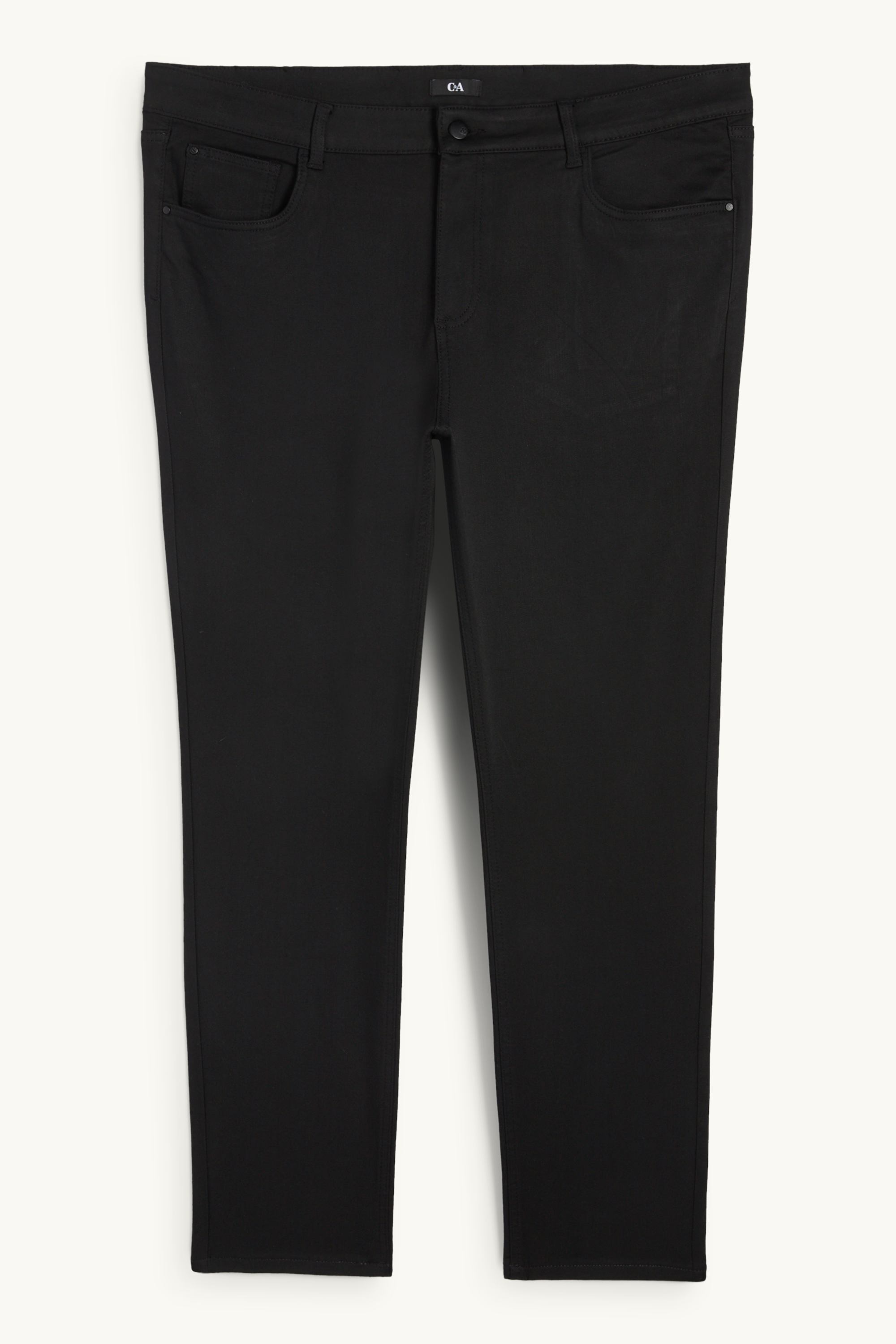 Cloth trousers - high waist - slim fit black