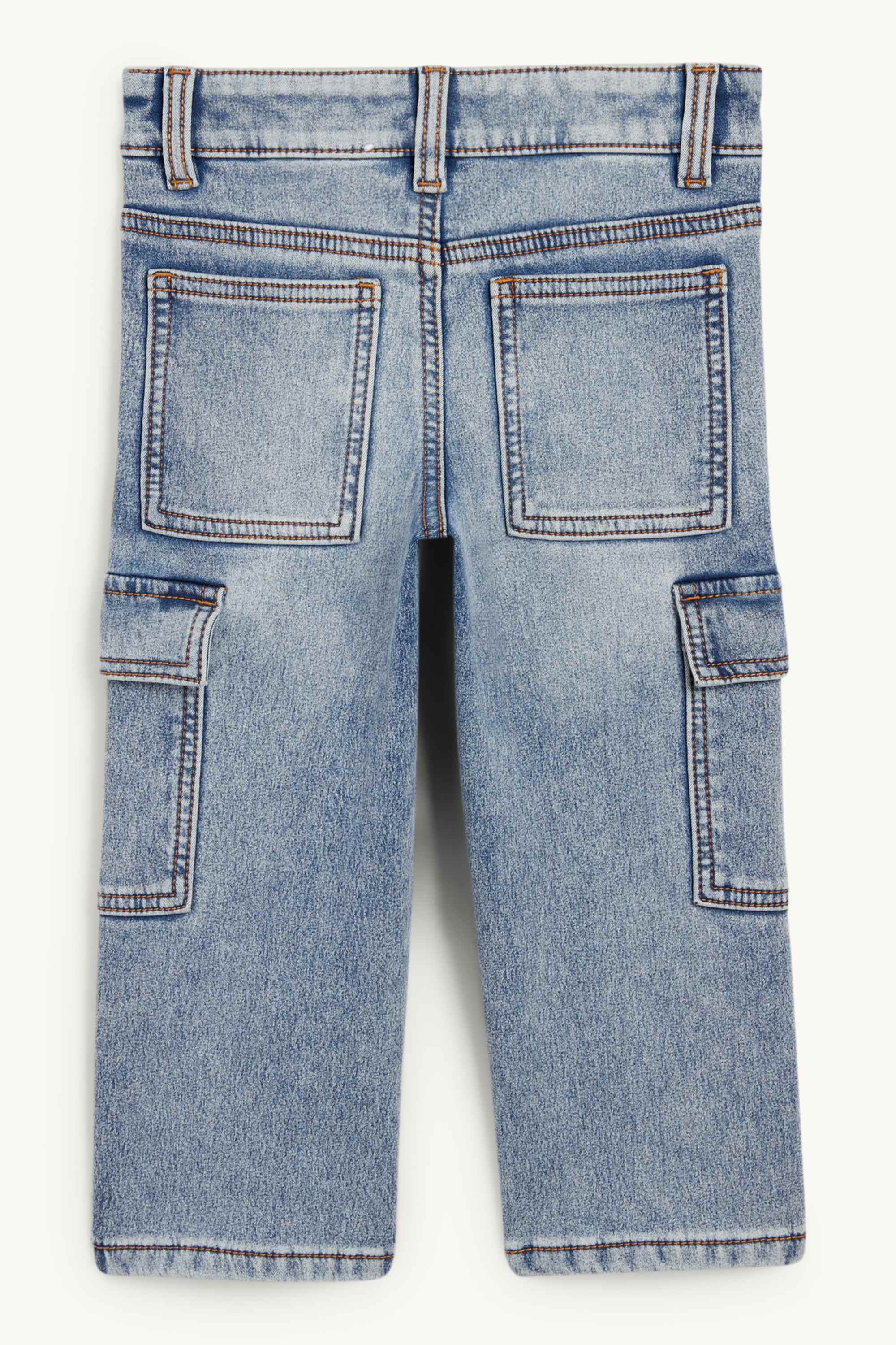 Cargo jeans - thermal jeans denim-light blue