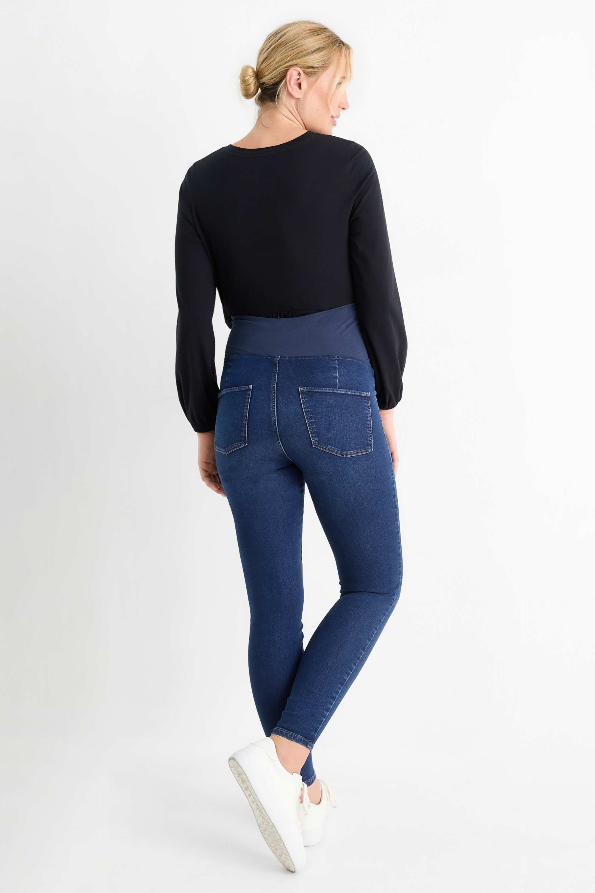 Maternity jeans - skinny jeans denim-dark blue