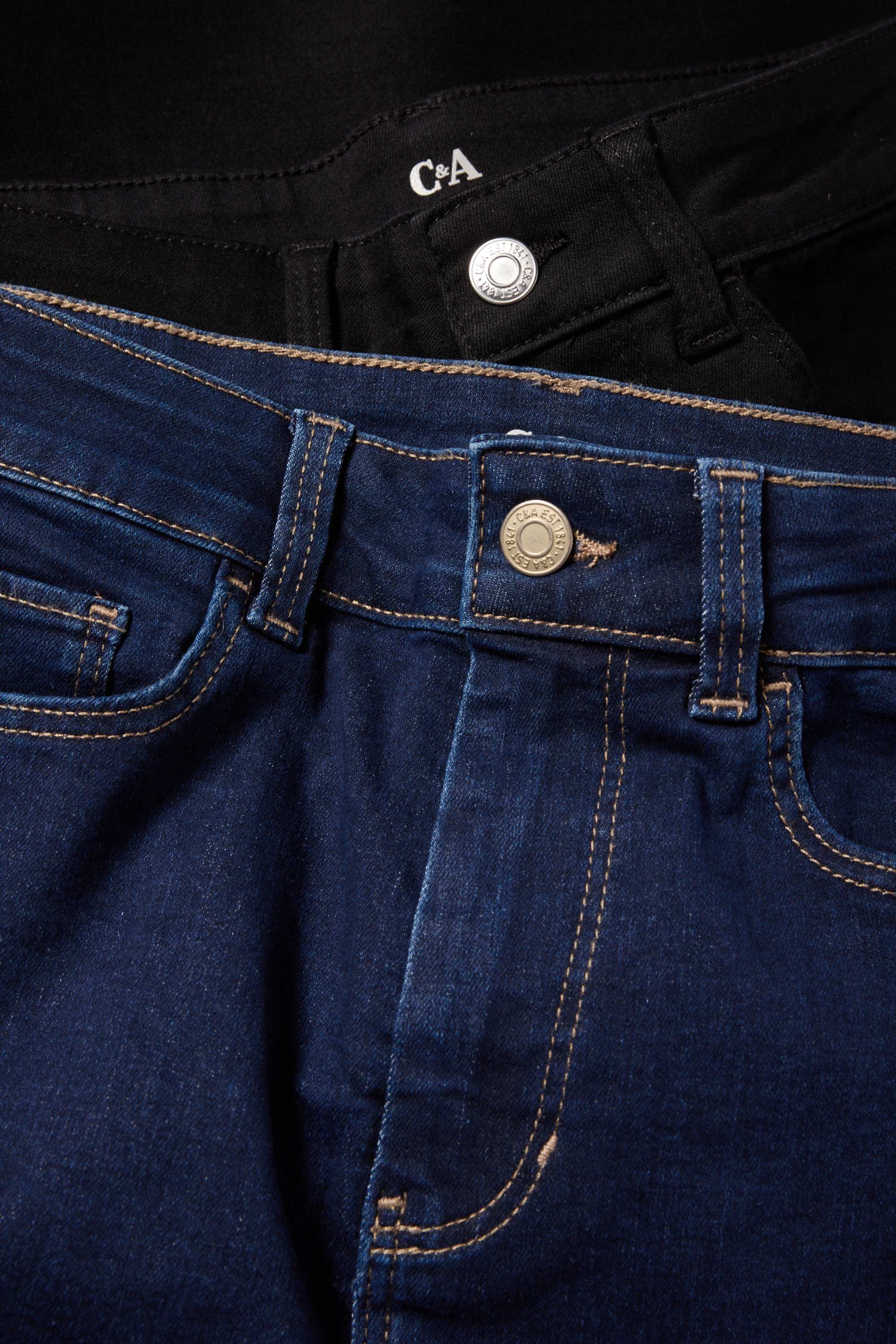 Multipack of 2 - jegging jeans - high waist blue / black