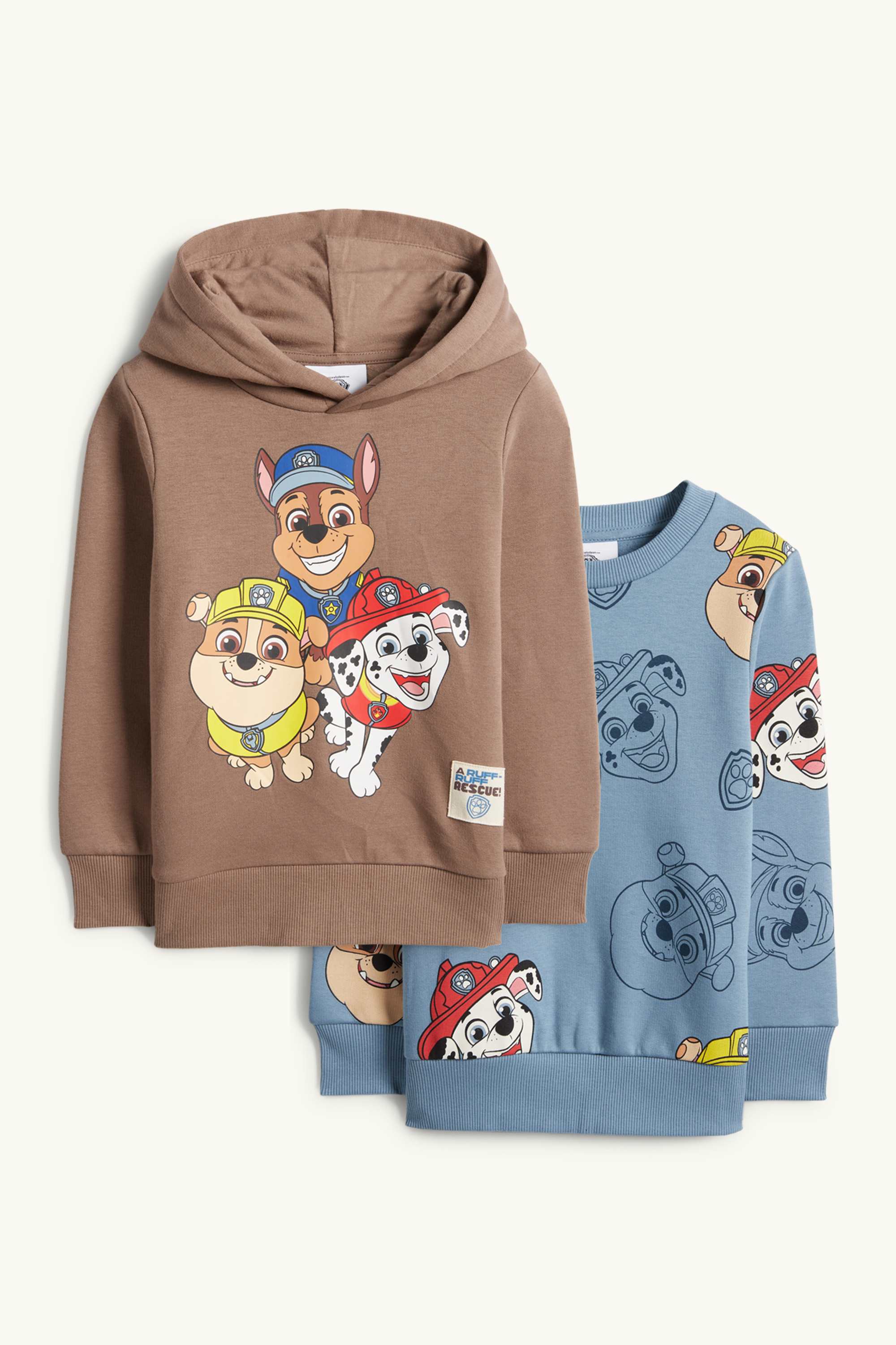 Multipack of 2 - PAW Patrol - Chase - hoodie and sweatshirt brown / blue