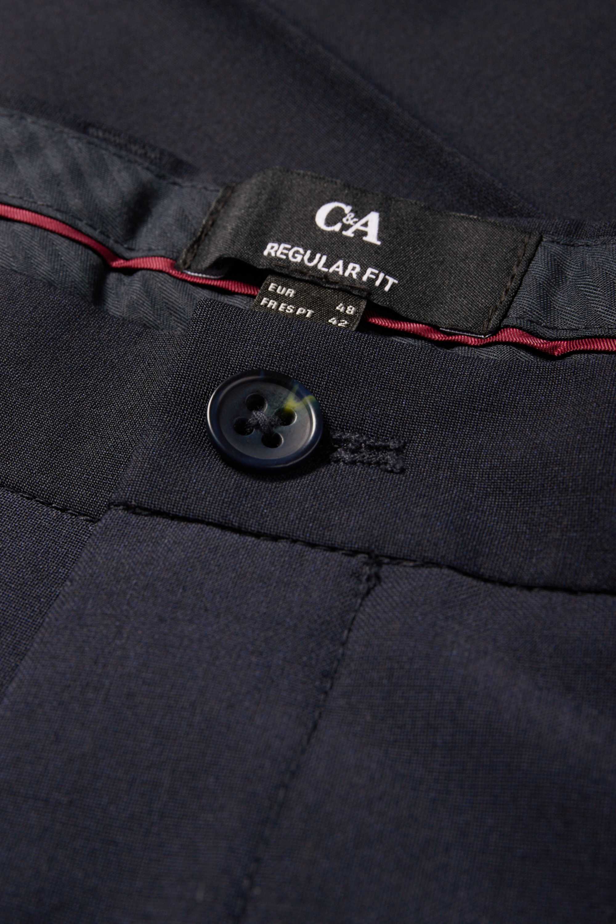 Mix & match suit trousers - regular fit - Flex - wool blend dark blue