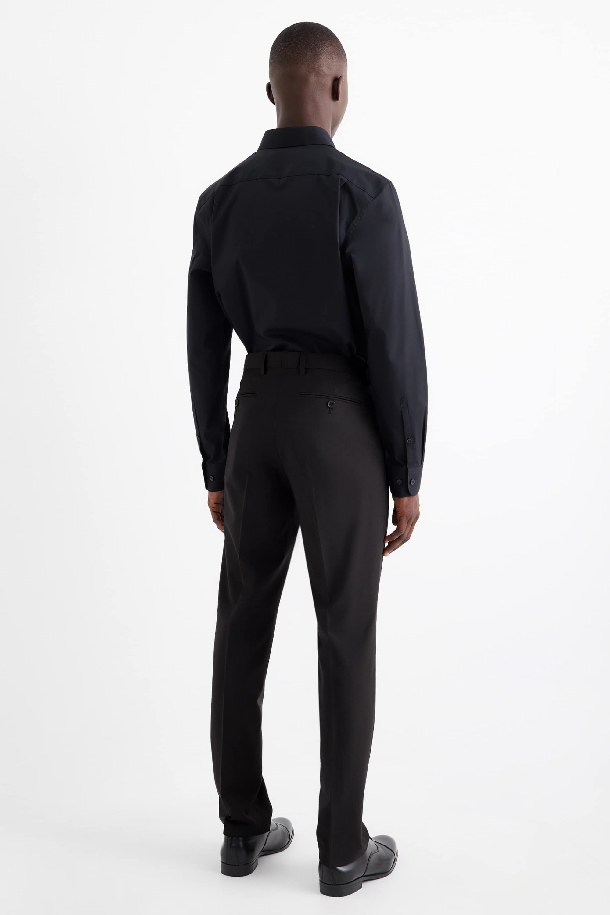 Mix & match suit trousers - regular fit - Flex - wool blend black
