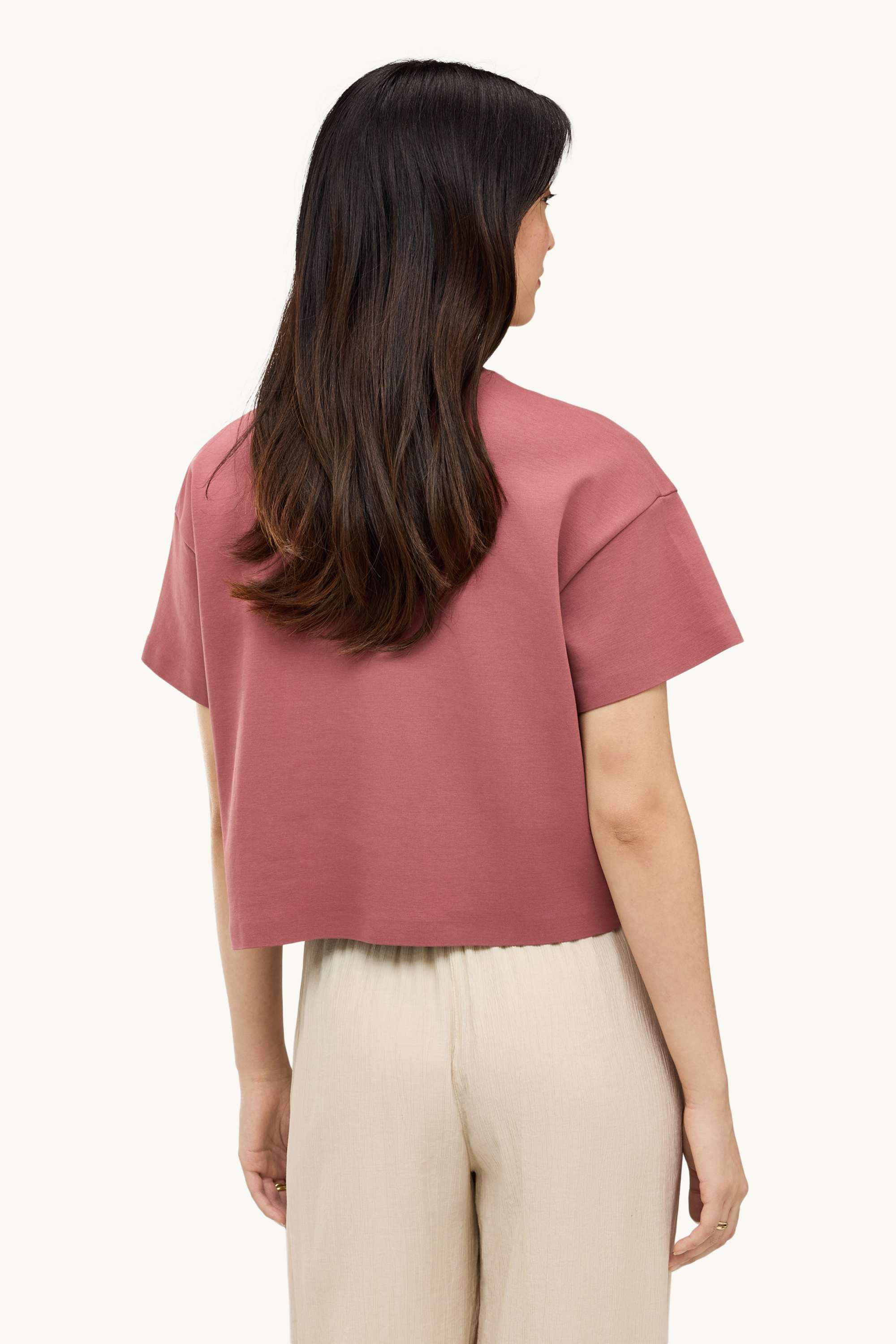Sweatshirt - oversized rose