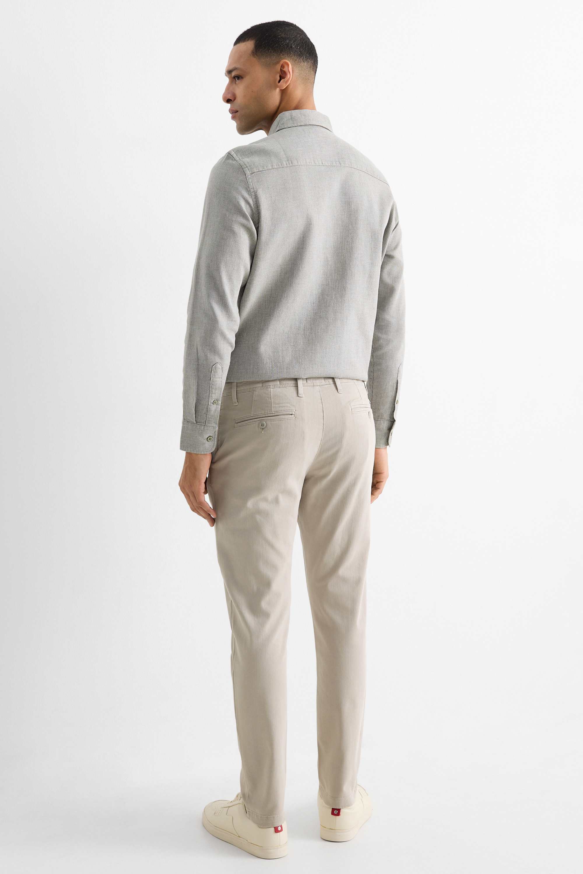 Chinos - slim fit light beige