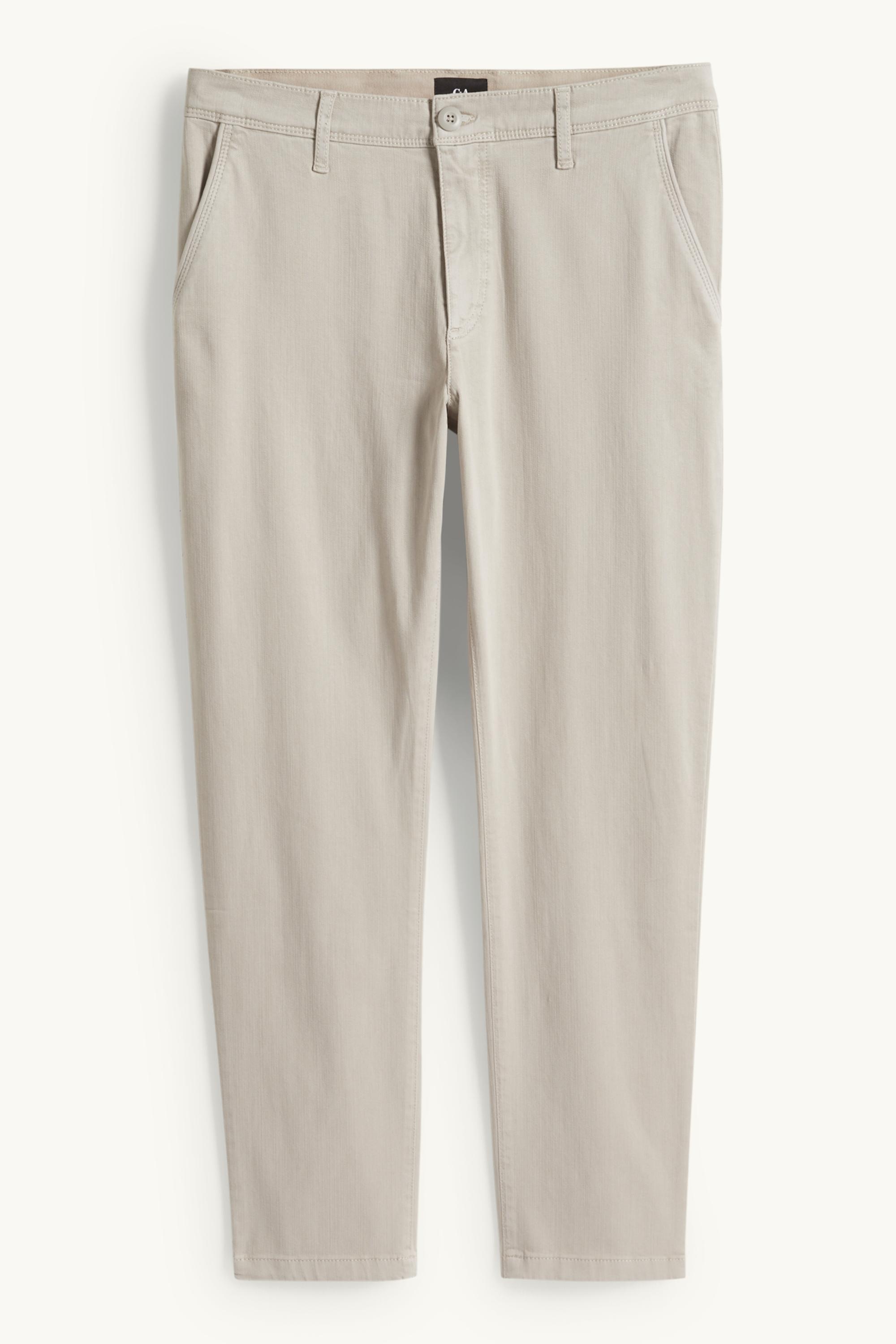 Chinos - slim fit light beige