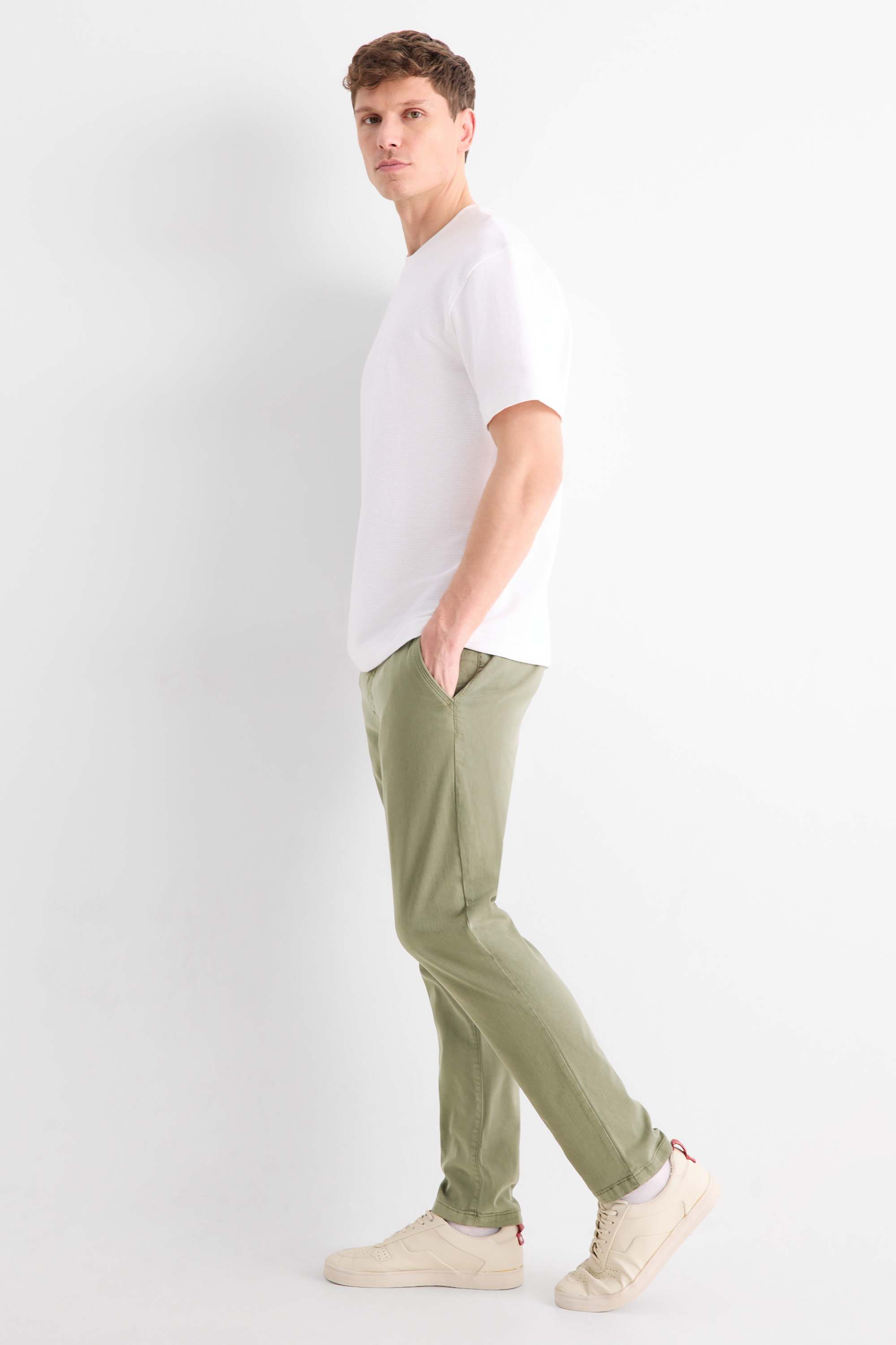 Chinos - slim fit green