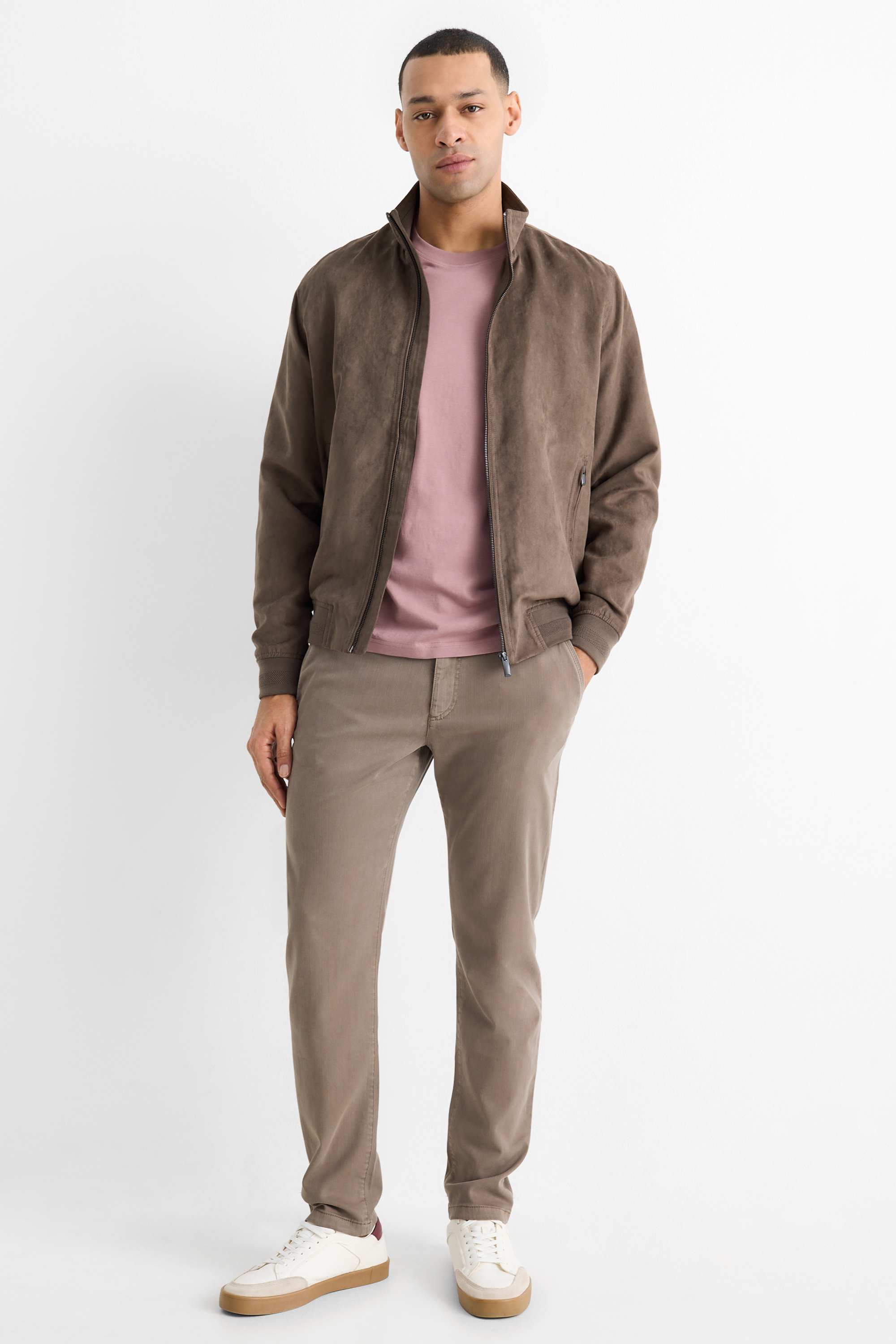 Chinos - slim fit brown