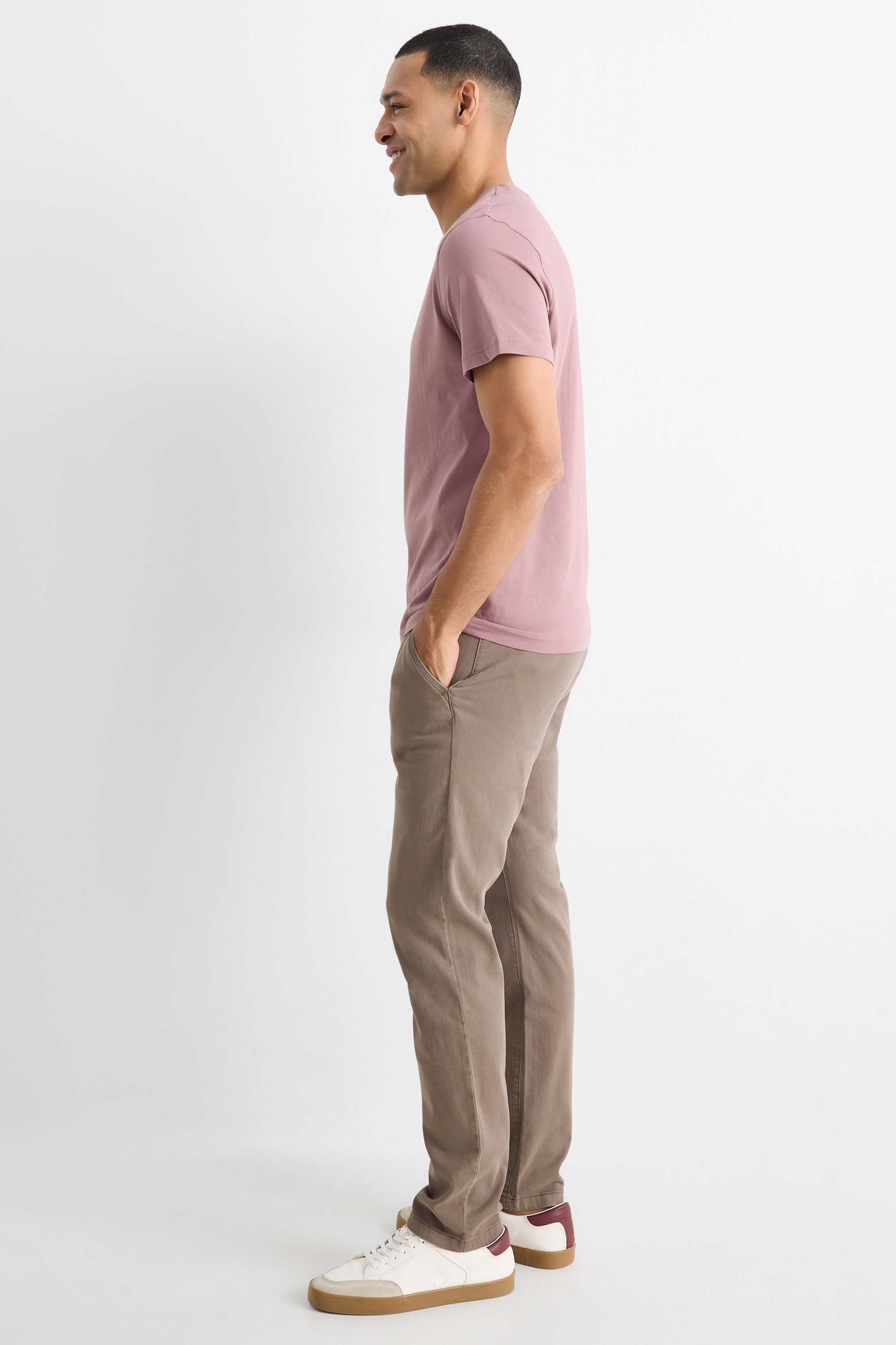 Chinos - slim fit brown