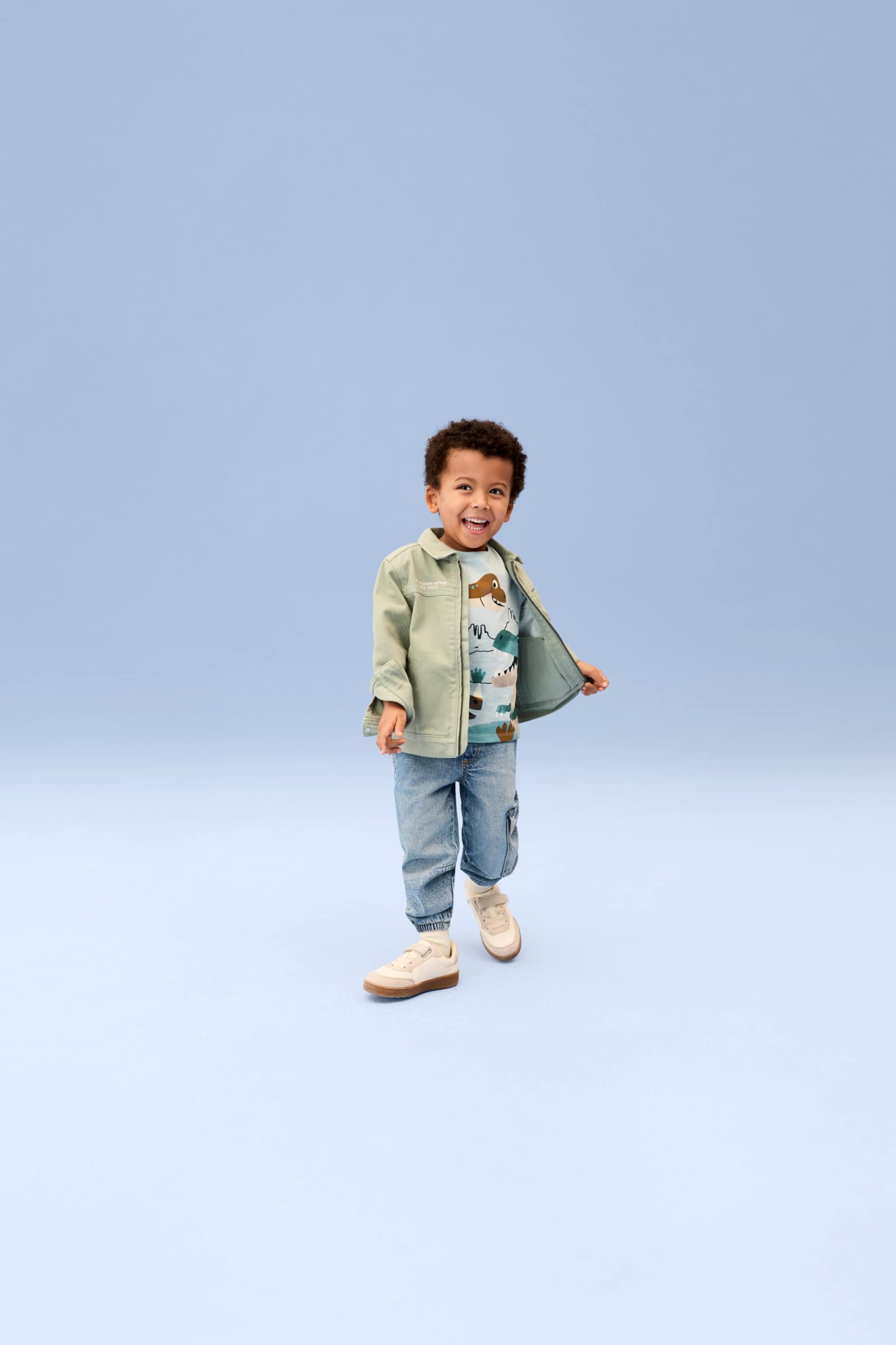Cargo jeans light blue