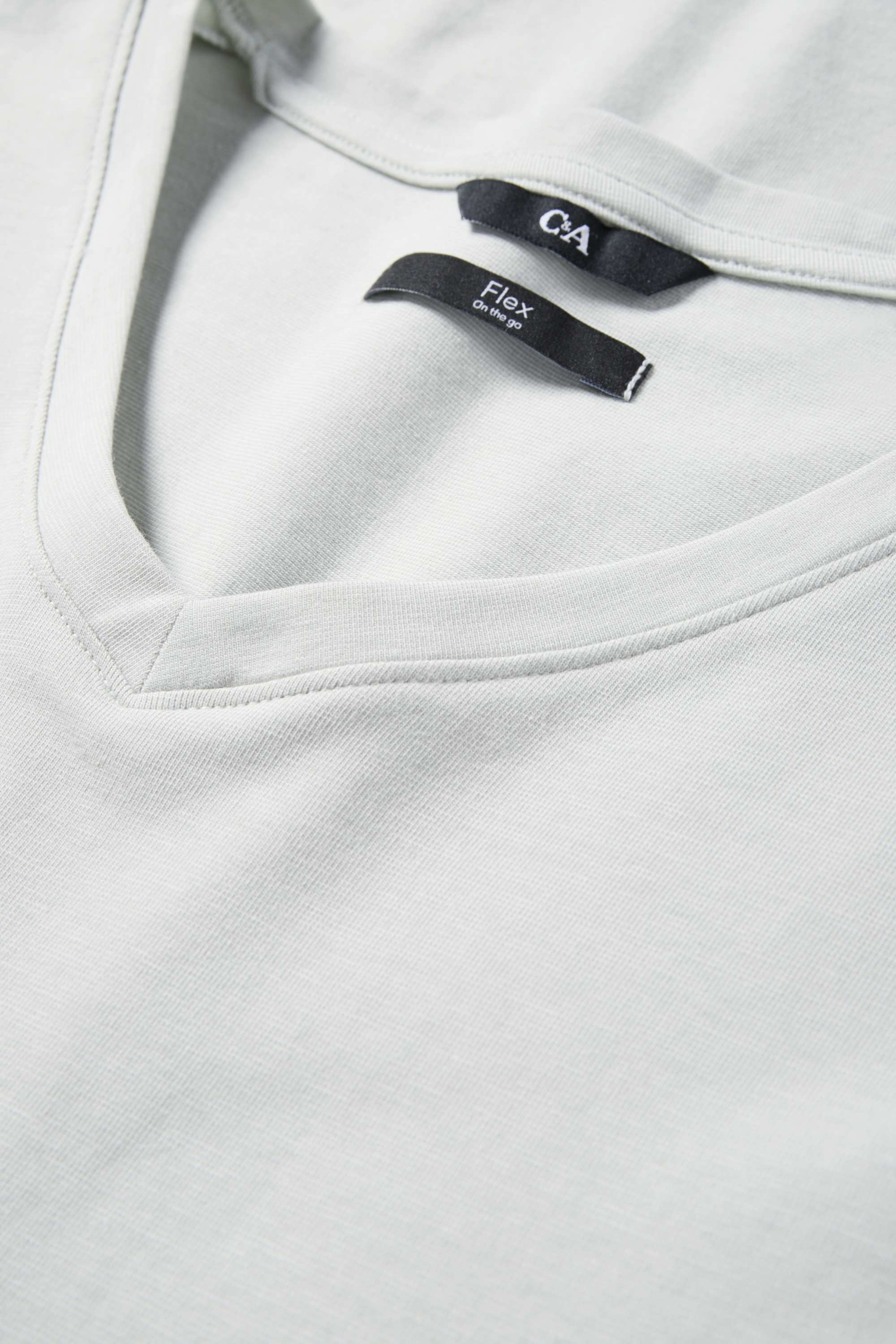 T-shirt - slim fit - Flex light gray