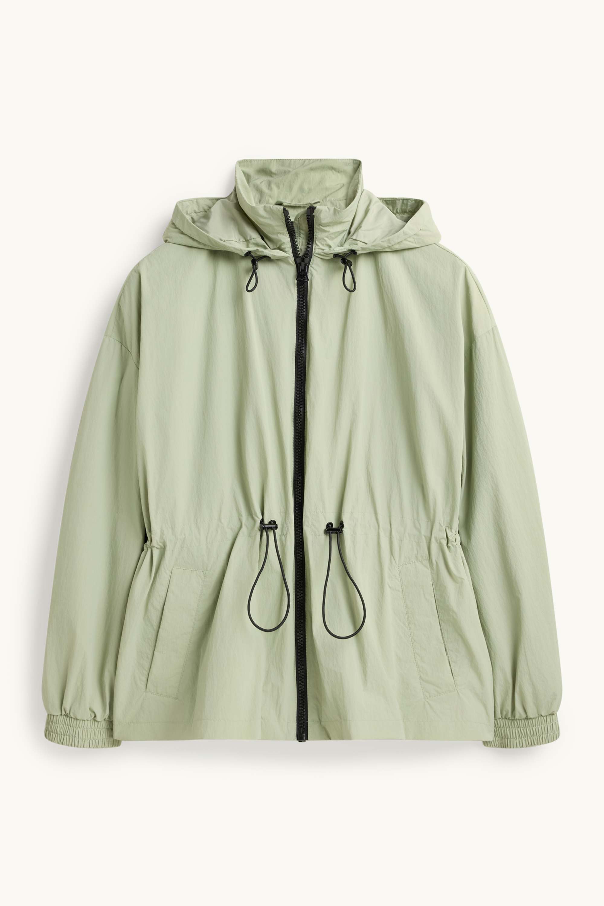 Jacket with hood light green