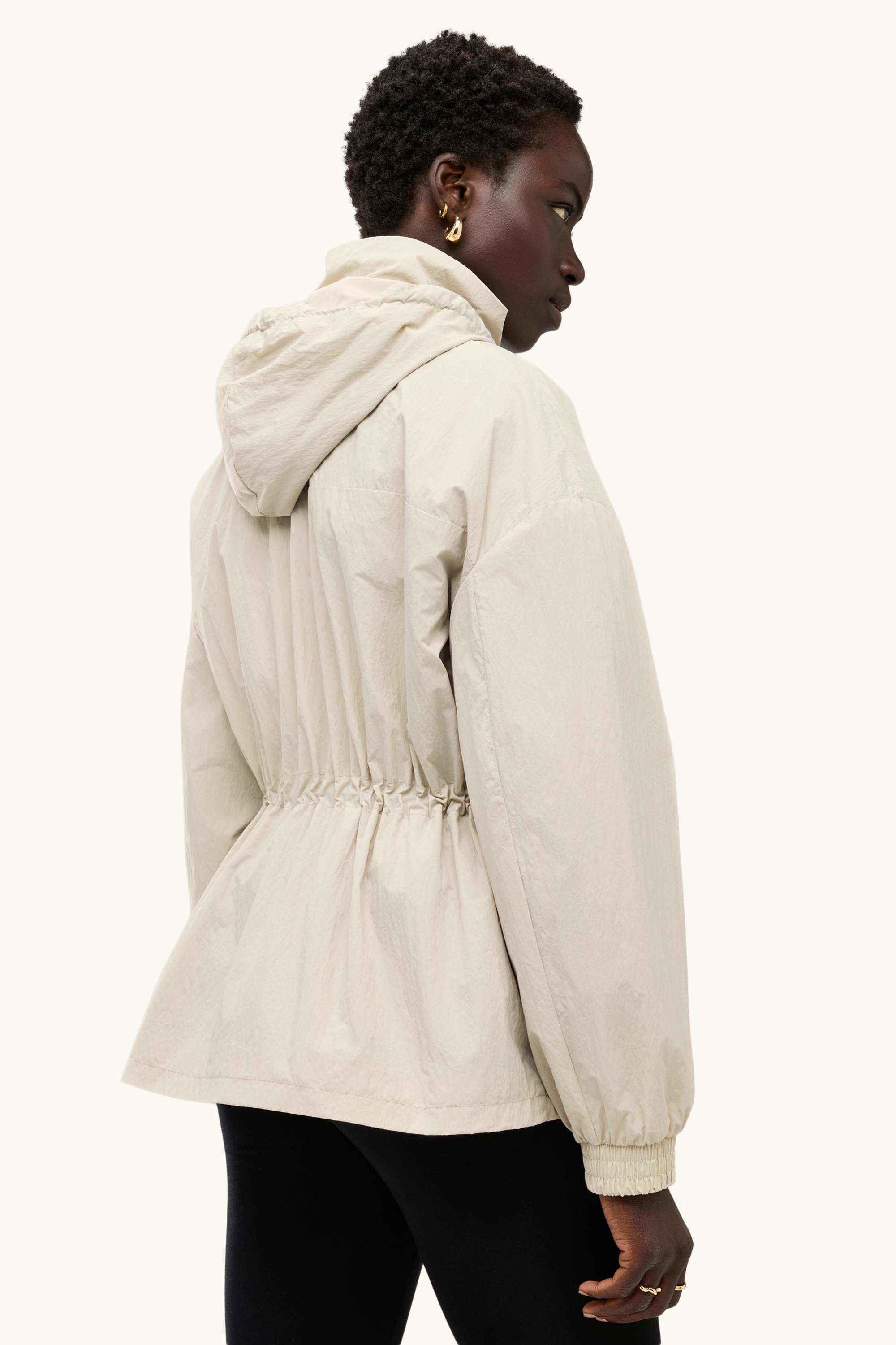 Jacket with hood cremewhite