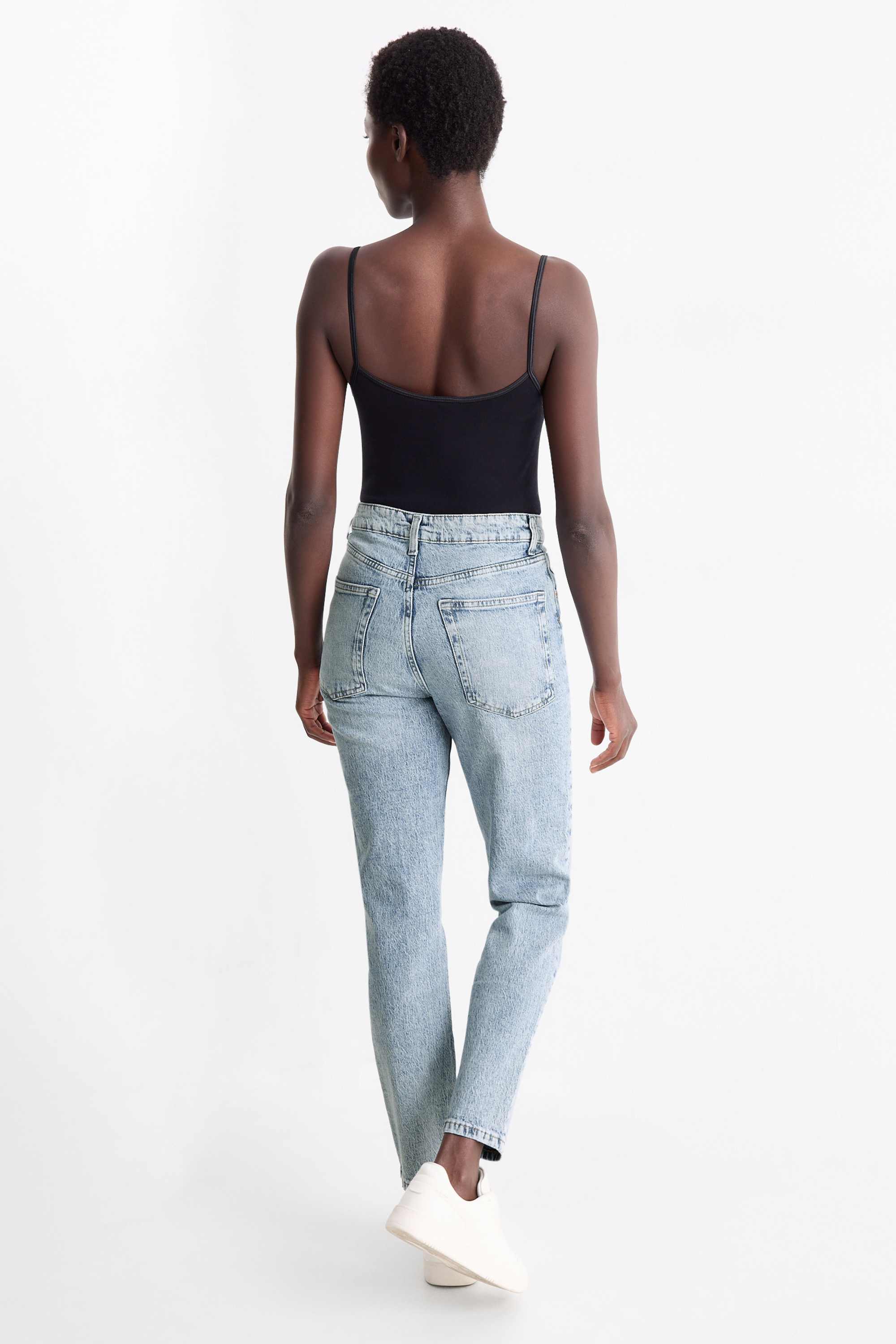 Mom jeans - high waist - LYCRA® denim-light blue